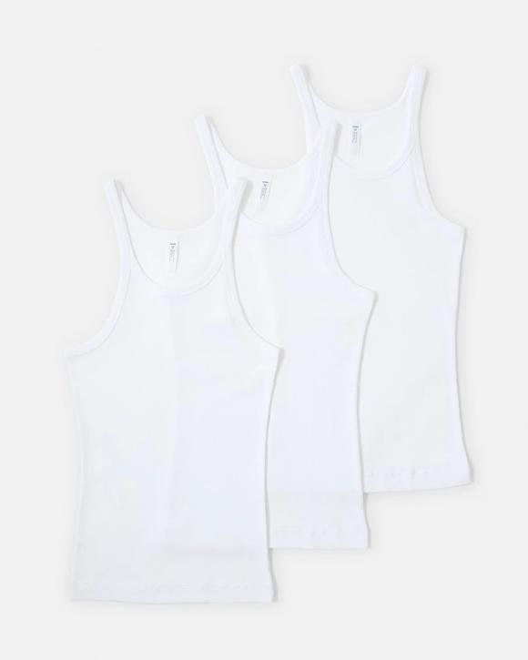 3 Pack Essential Cotton Rib Singlet