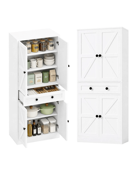 Ausway 175cm Tall Pantry Cabinet Storage Organiser