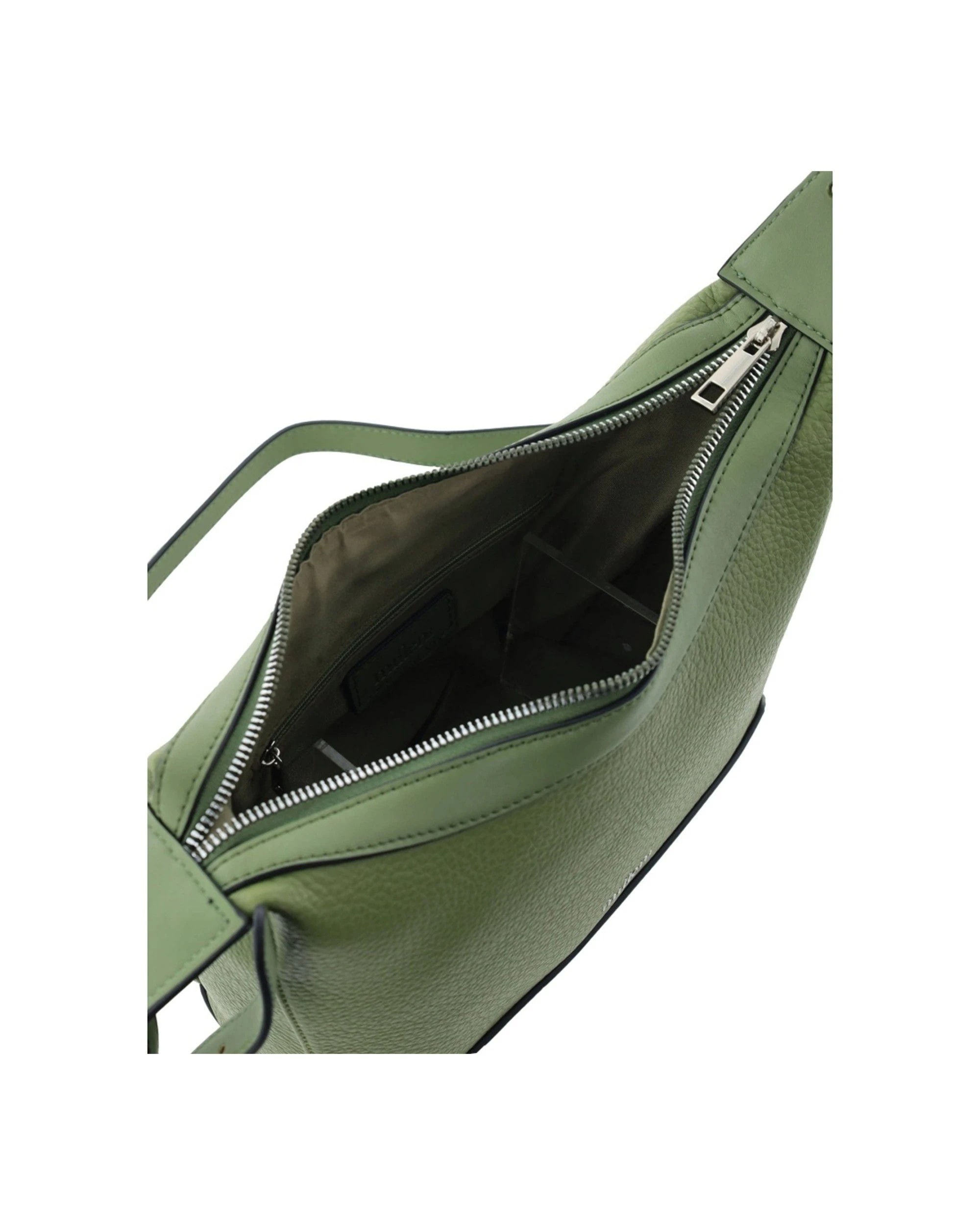 2 Milleni Vegan Leather Shoulder Bag With Adjustable Strap Vegan Leather - Green, 2 of 5