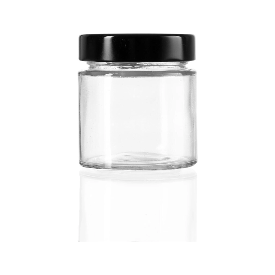3 4pk Lemon & Lime Soho Glass Preserve Jar 125ml W/ Black Lid Storage Container
 - Black, 3 of 4