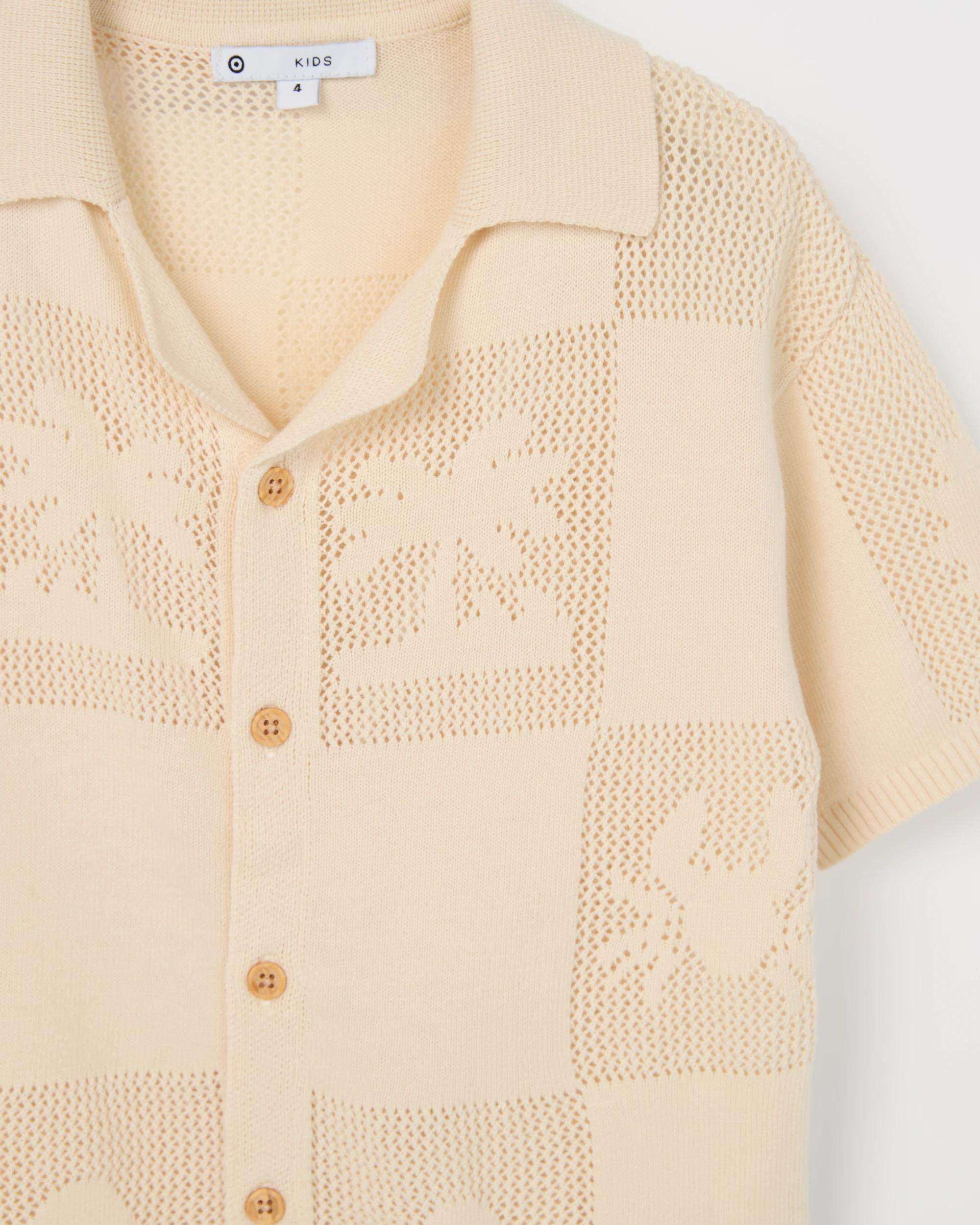 2 Target Kids Australian Cotton Short Sleeve Knit Shirt WHITECAP, 2 of 2