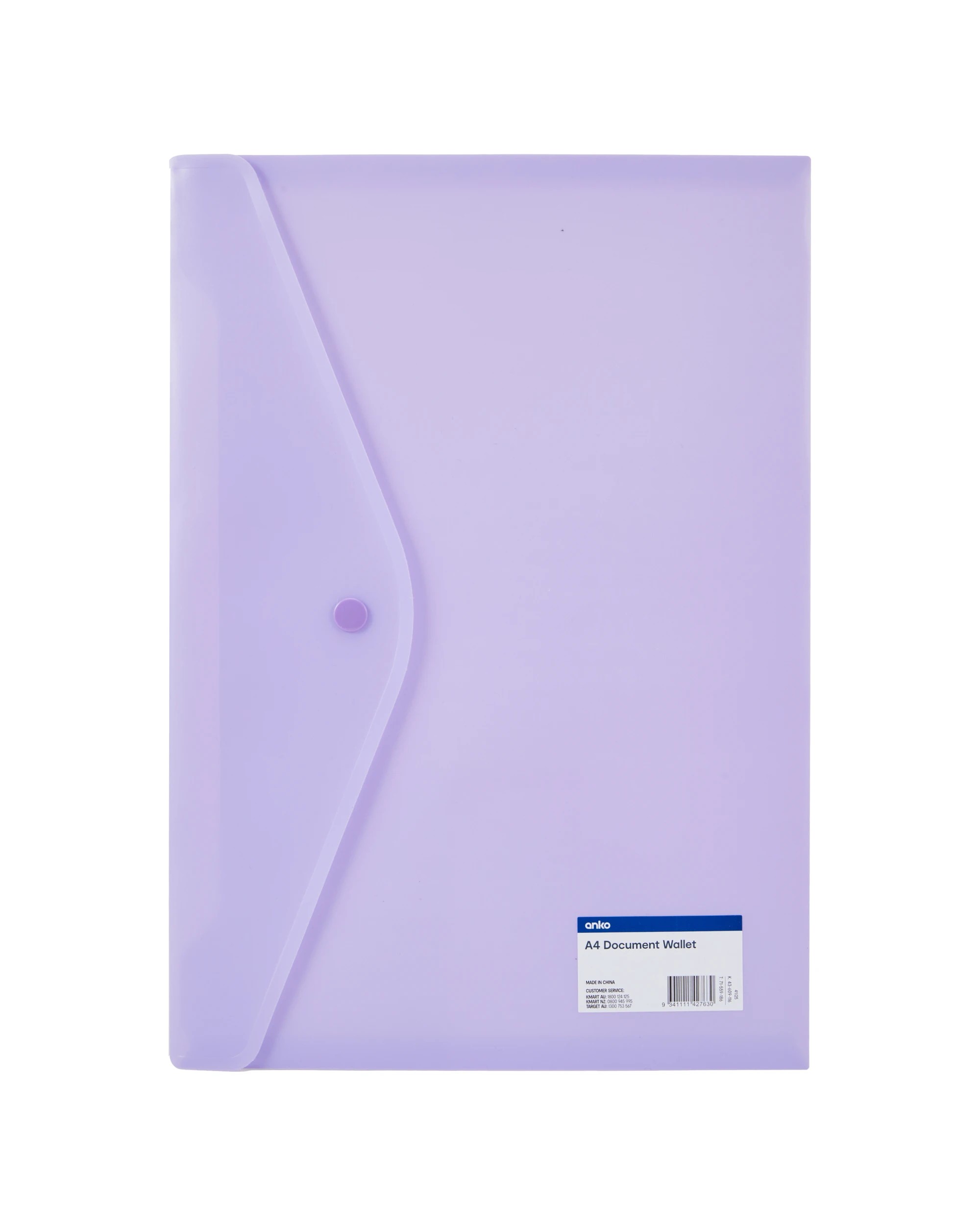 6 A4 Document Wallet - Purple, 6 of 6