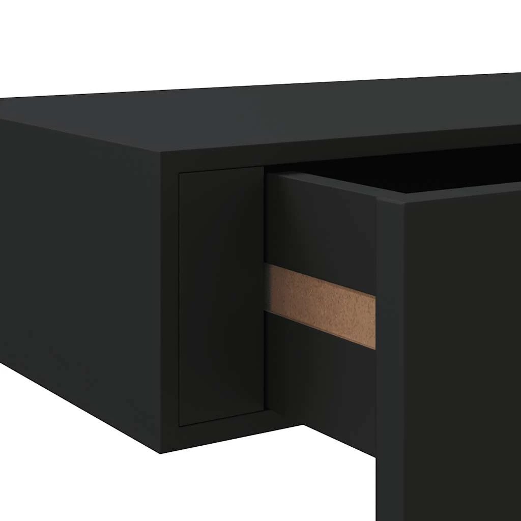 8 vidaXL Drawer Shelf Mdf - Black, 8 of 8