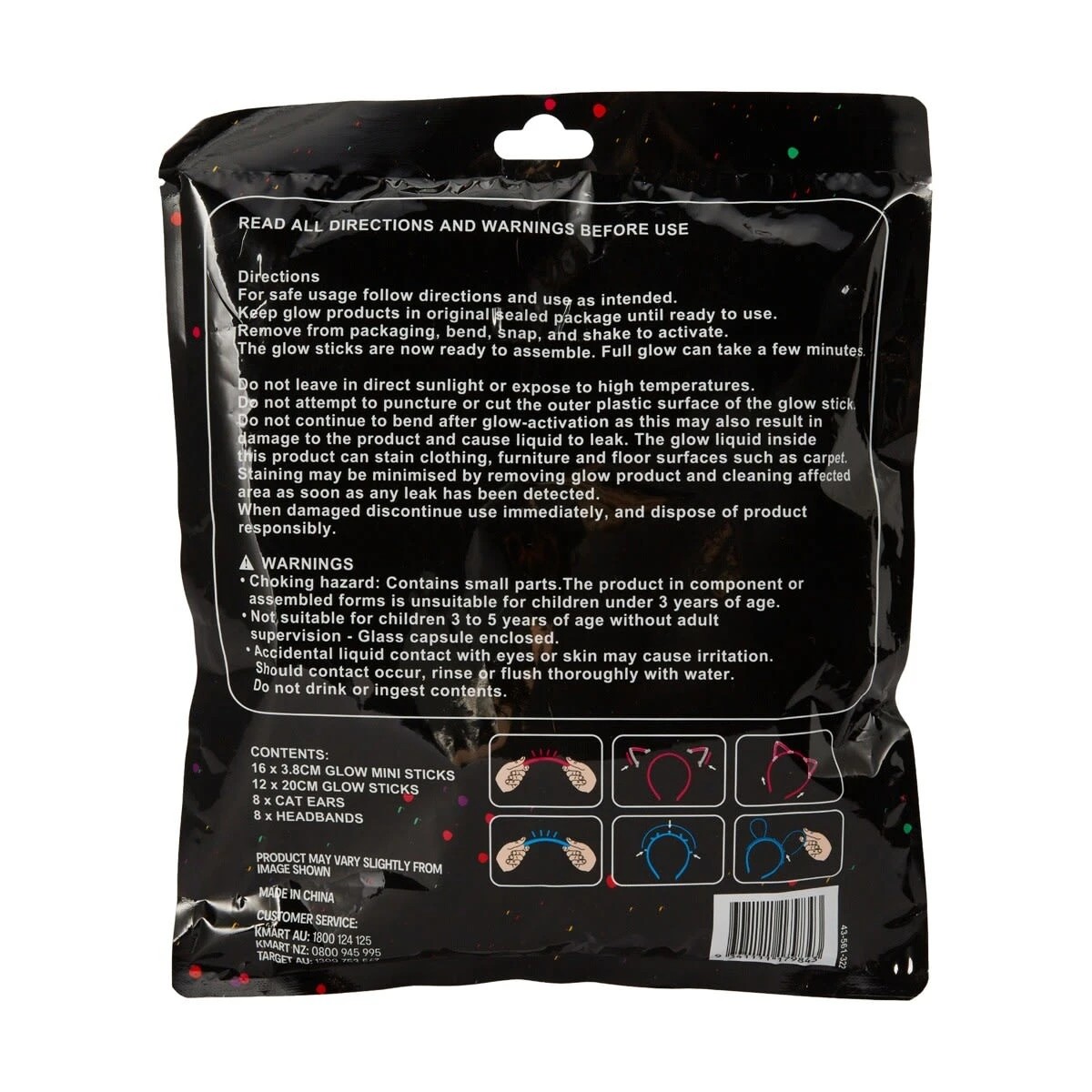 6 8 Piece Glow Headbands, 6 of 6