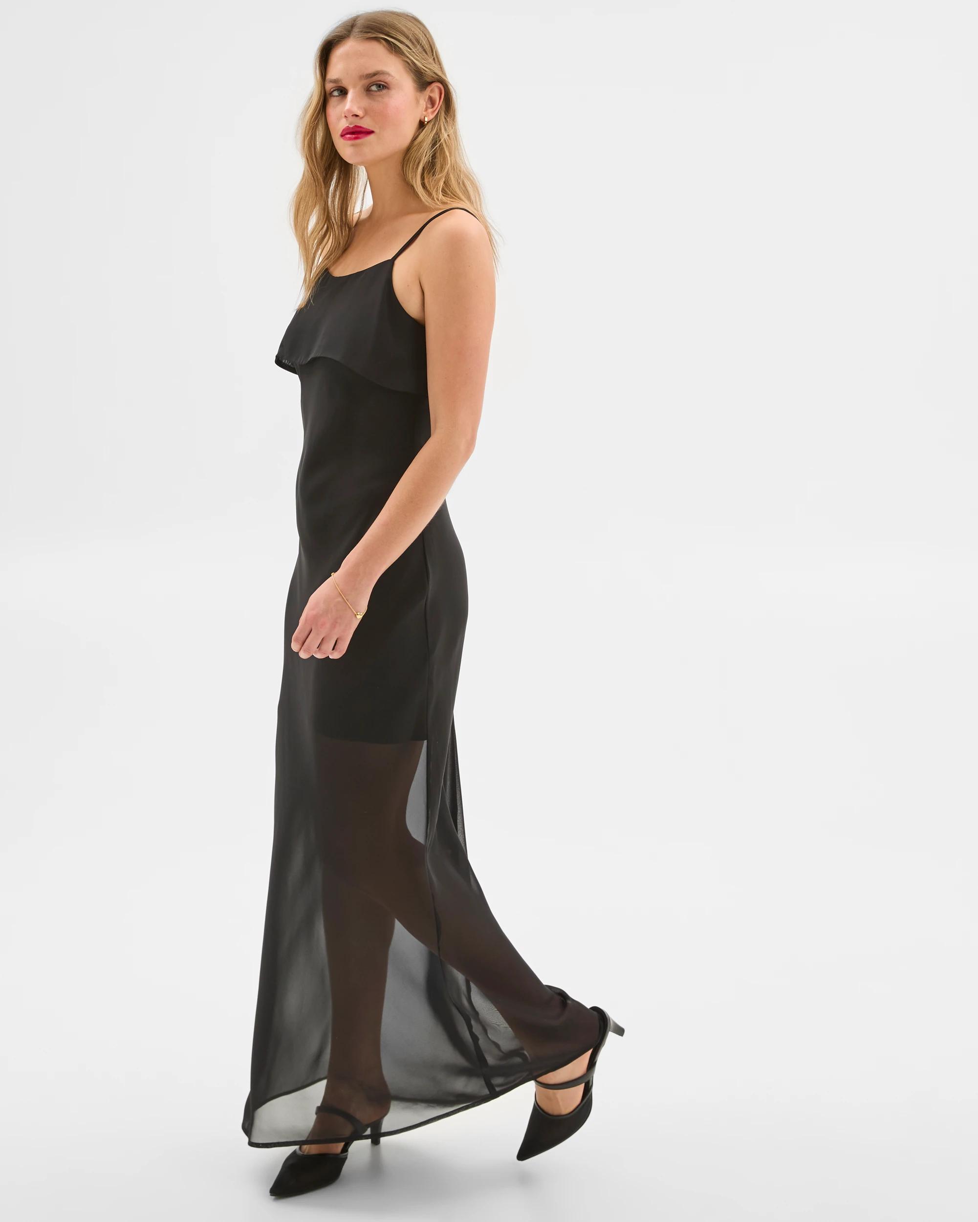 1 Sheer Maxi Dress - Lily Loves BLACK, 1 of 6