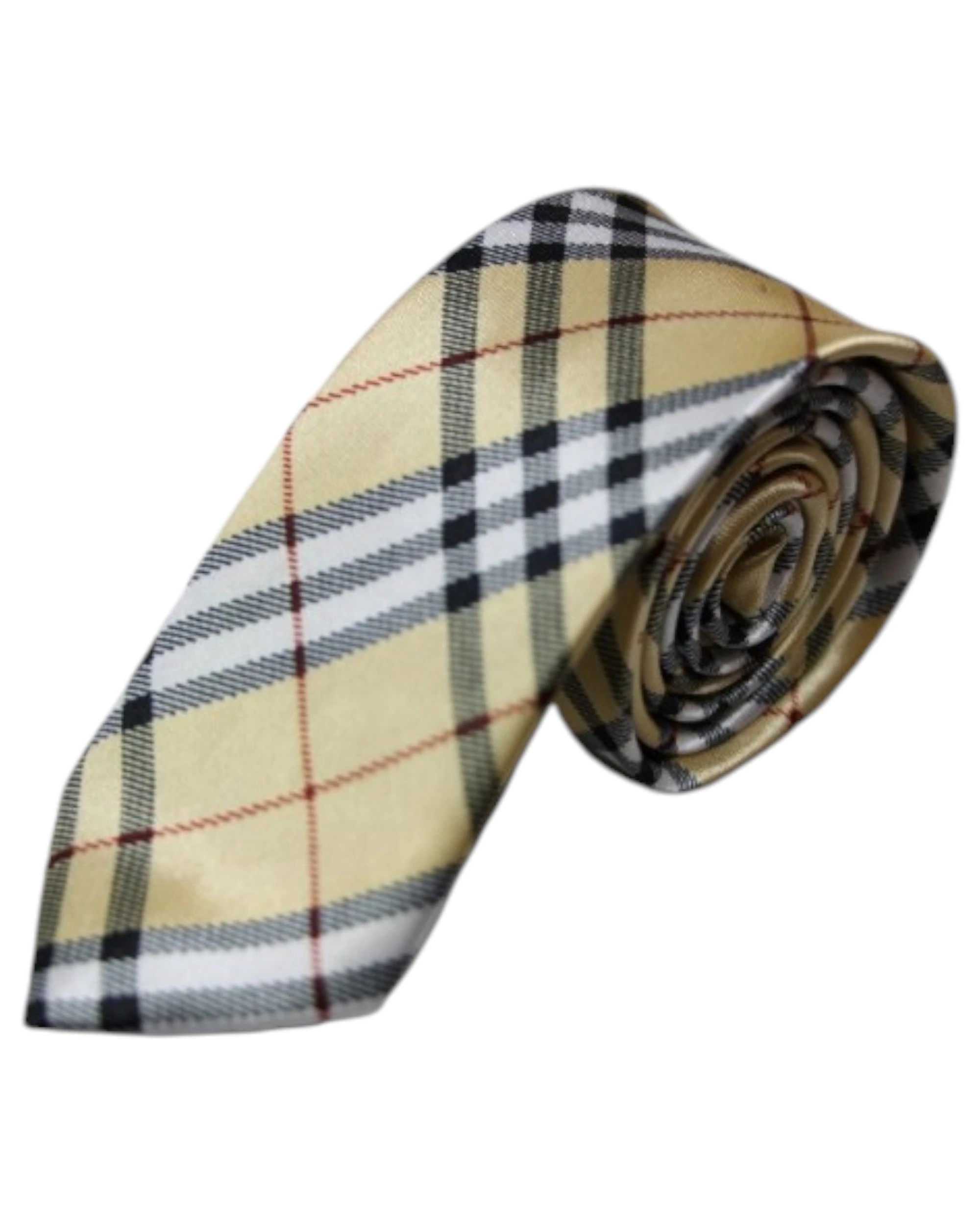 2 Zasel Mens Gold & Black Striped 5cm Skinny Neck Tie, 2 of 2