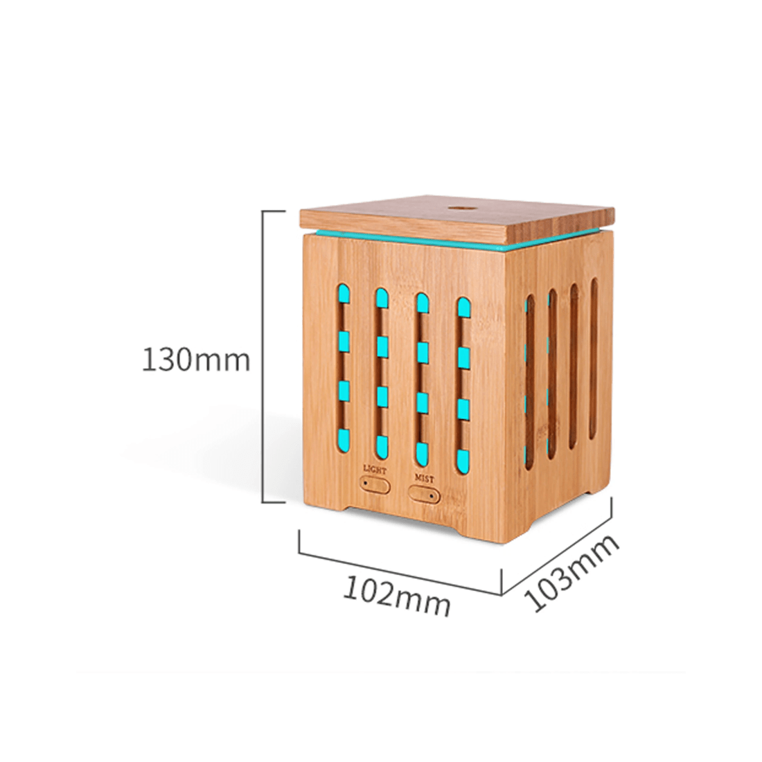 2 TODO 200Ml Humidifier Aromatherapy Diffuser Ultrasonic 7 Colour Led - Bamboo, 2 of 4
