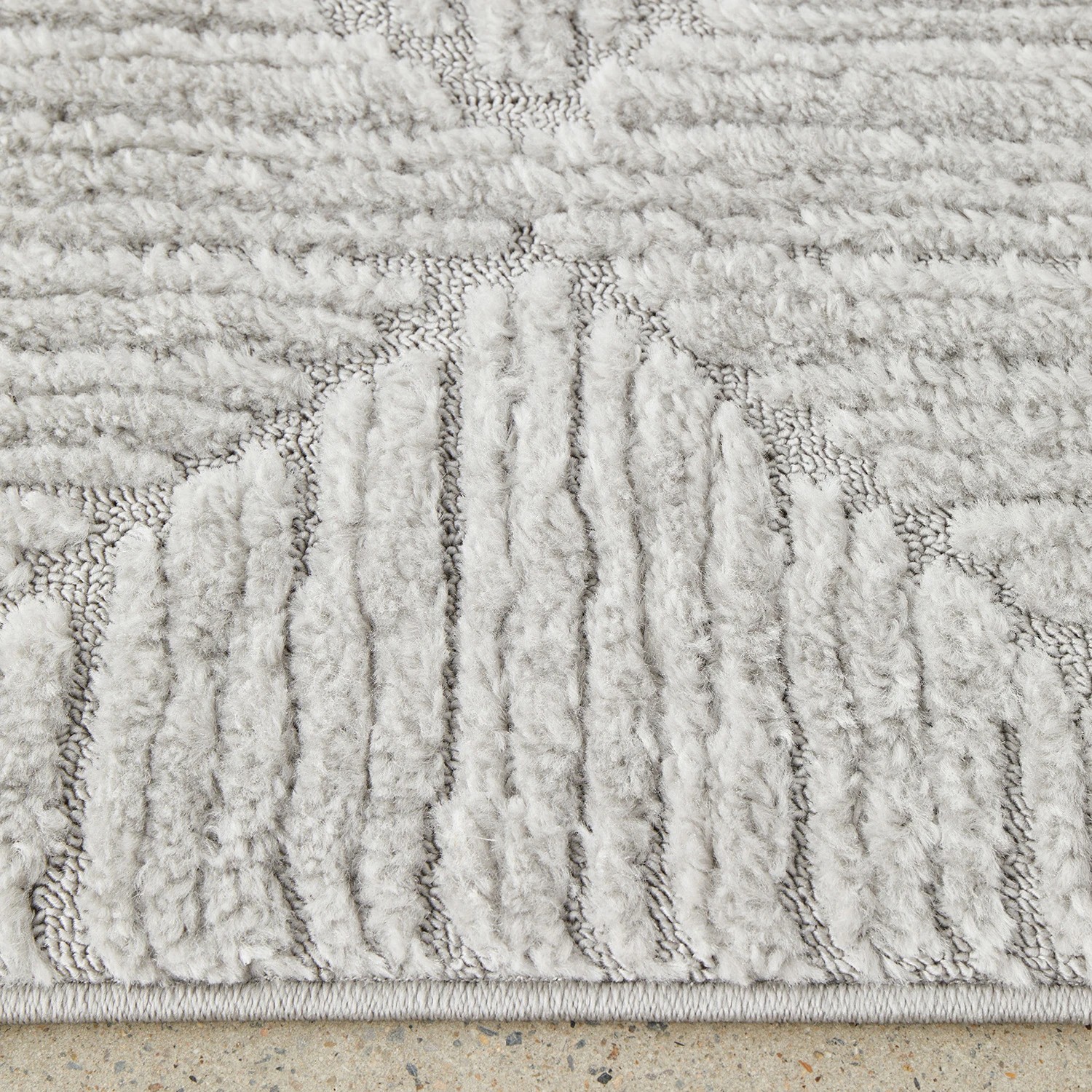 4 Common Ground Rugs Lyrica Shilo 150x80cm - Small Power Loomed Pet Friendly Floor Rug - Silver, 4 of 7
