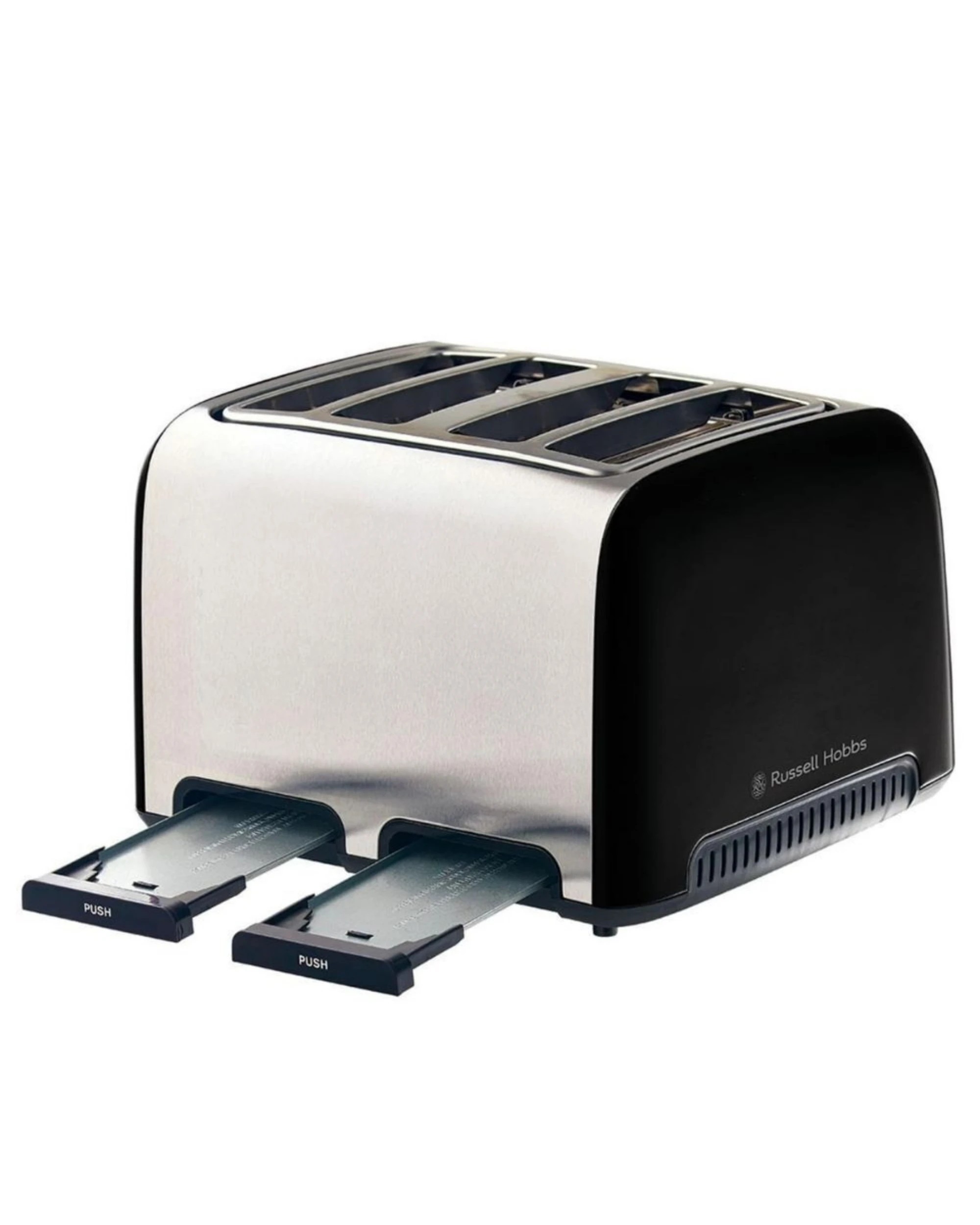 4 Russell Hobbs Brooklyn 1.7L Glass Kettle and 4-Slice Toaster Set - Black, 4 of 4
