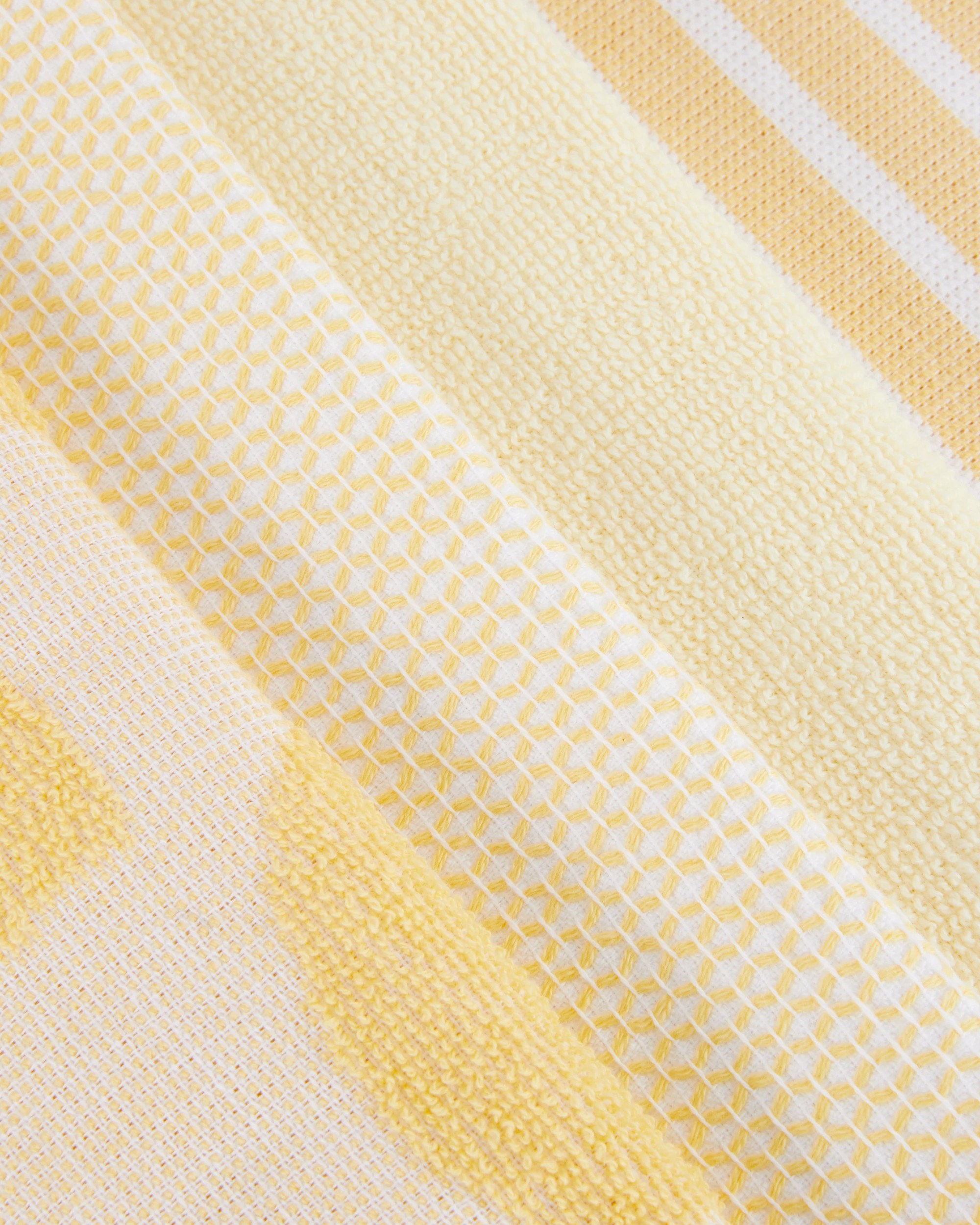 2 4 Pack Yellow Lemon Terry Tea Towels, 2 of 7