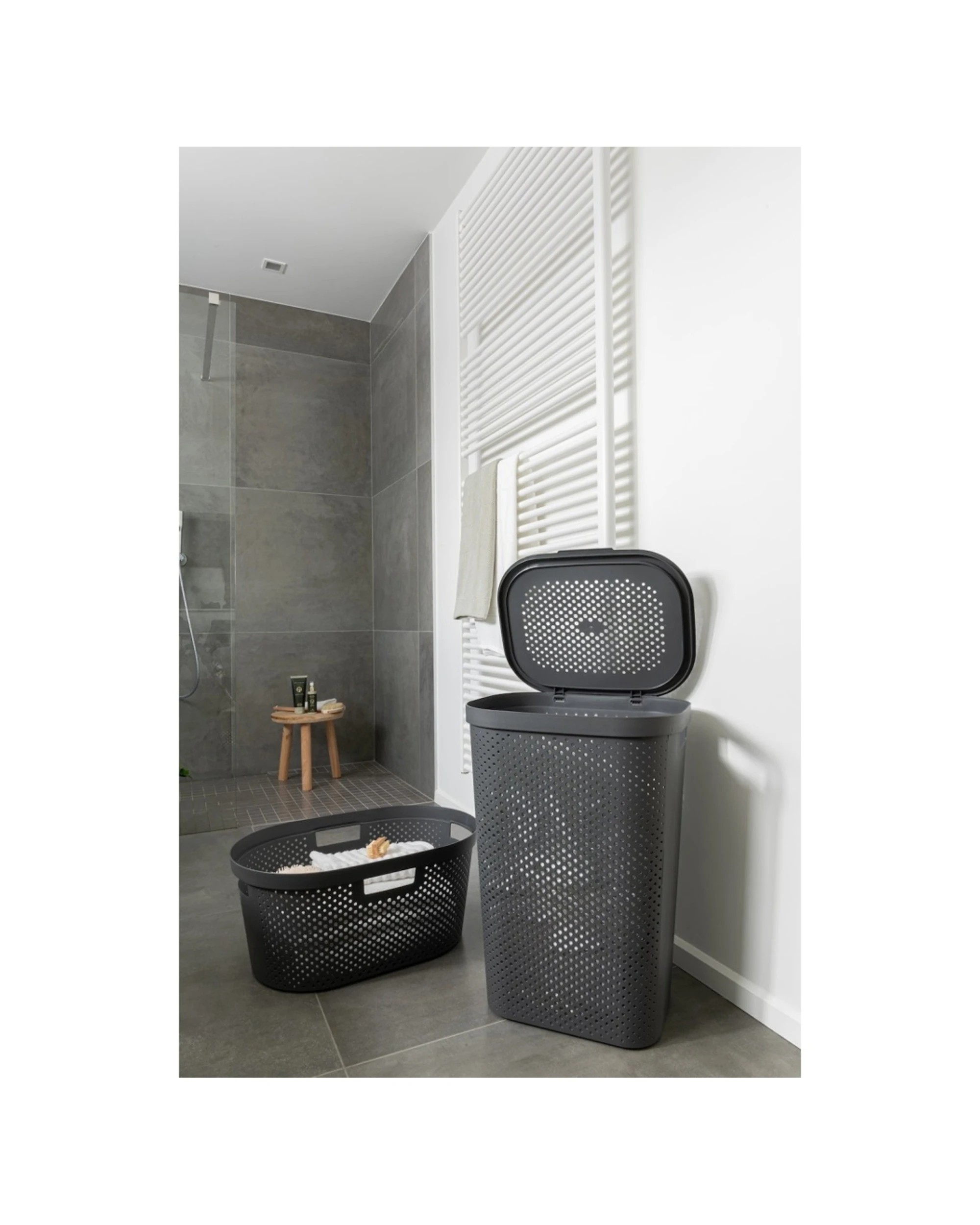 Keter 2pc Curver Infinity Laundry Basket Set 40L - Grey - Kmart