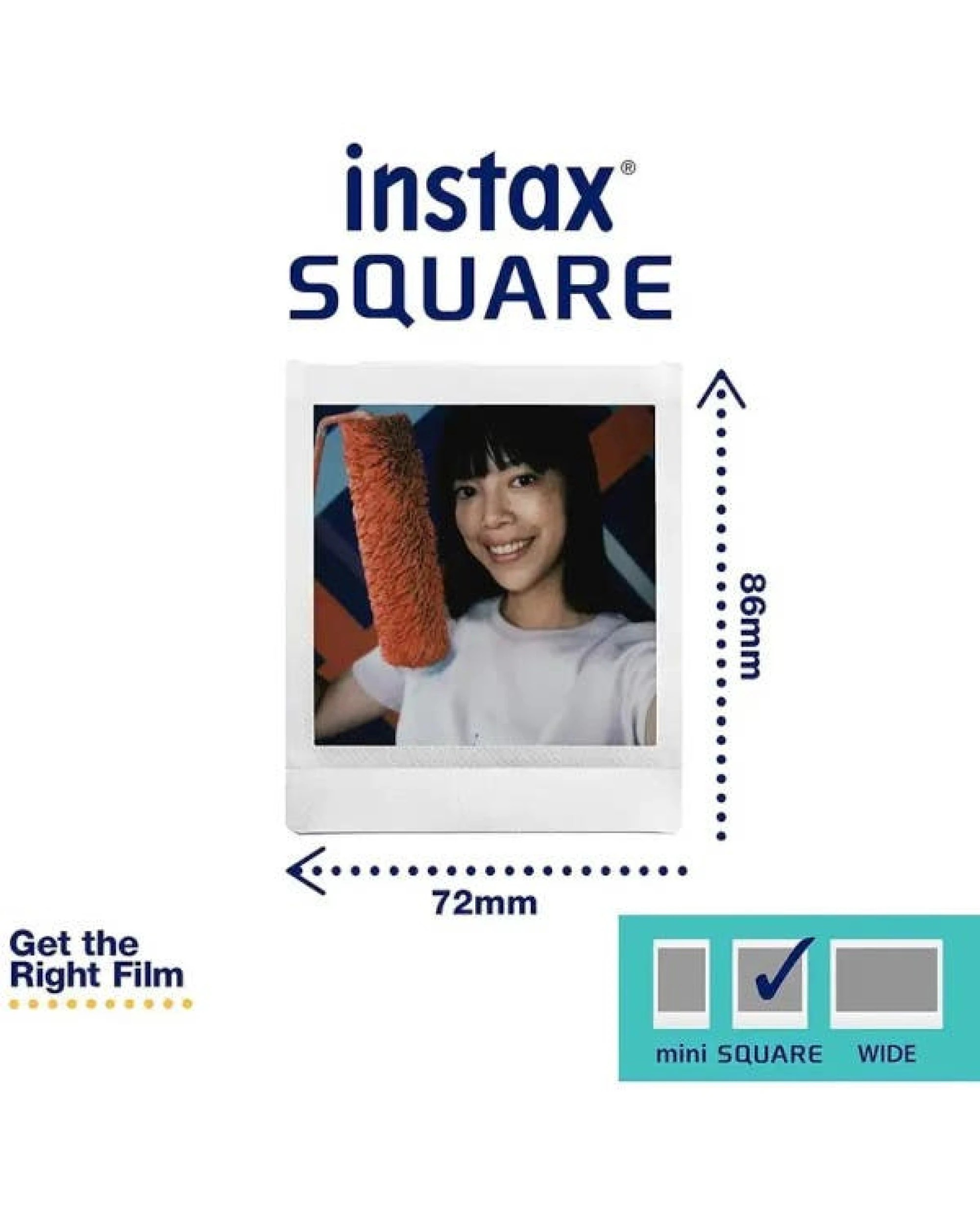 Fujifim Instax SQ Square Instant Film - 50 shots Novelty - Kmart