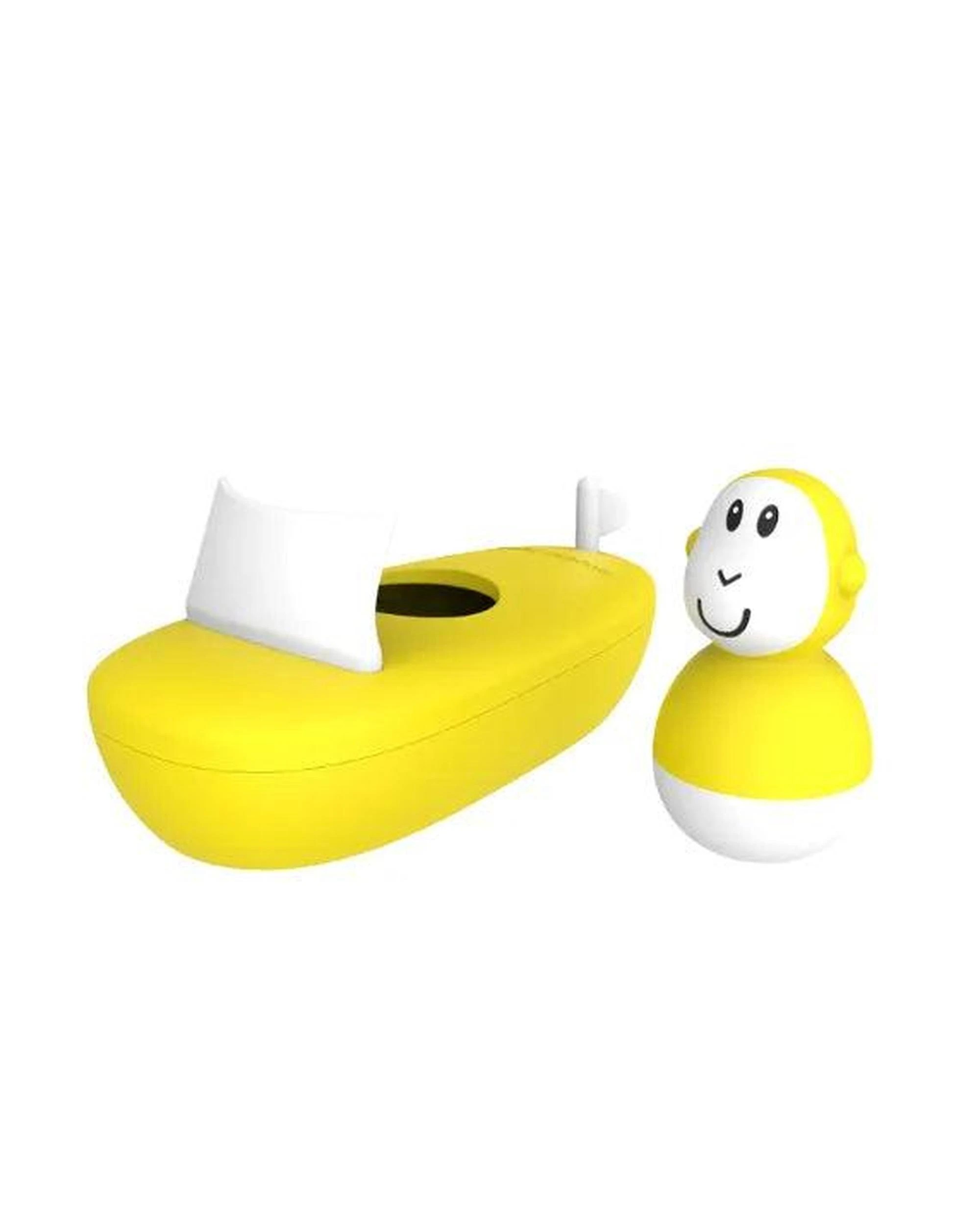 2 Matchstick Monkey Bath Time Boat Set - Yellow, 2 of 3
