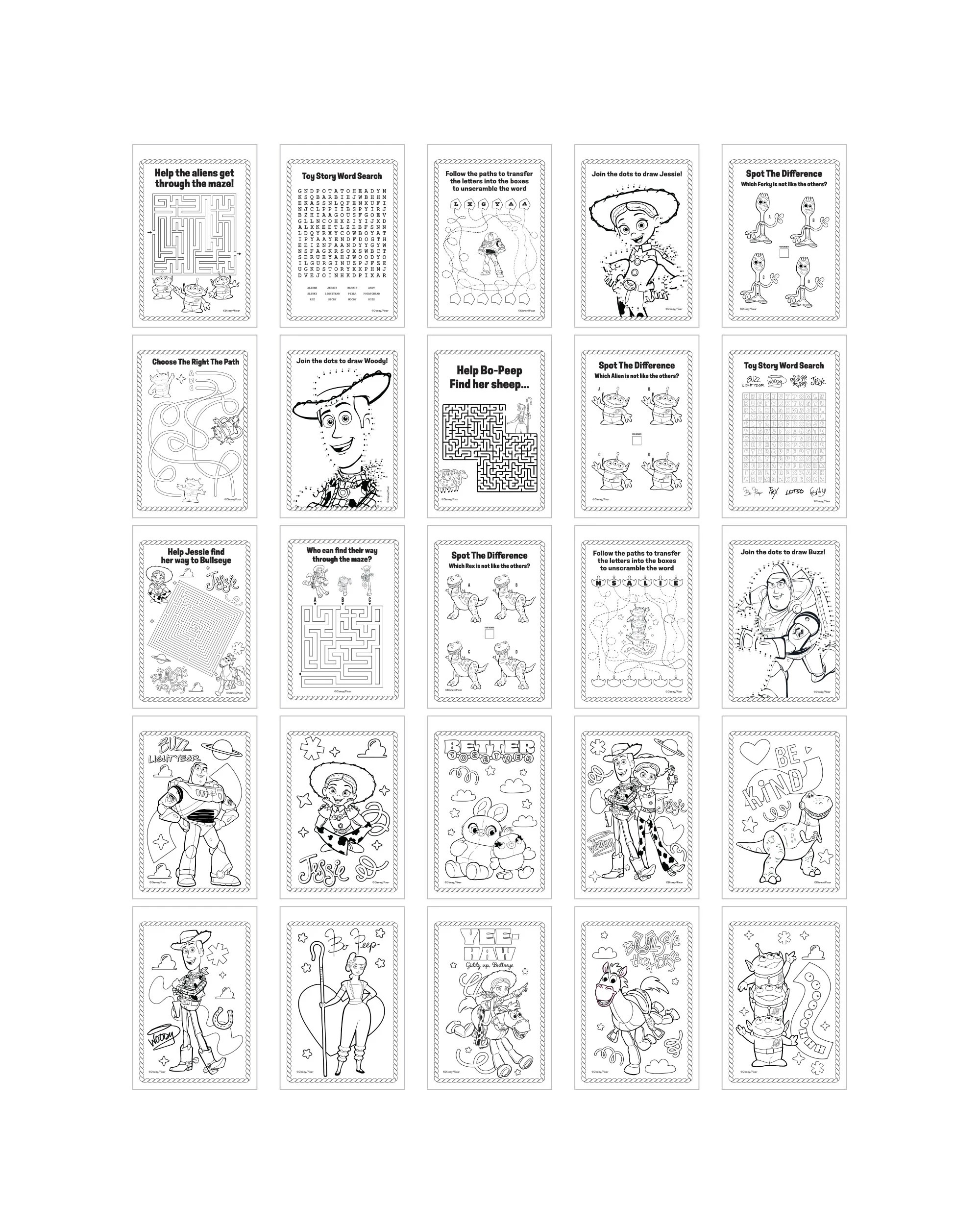 4 Disney Toy Story Colour Paint and Play - Multi, 4 of 9