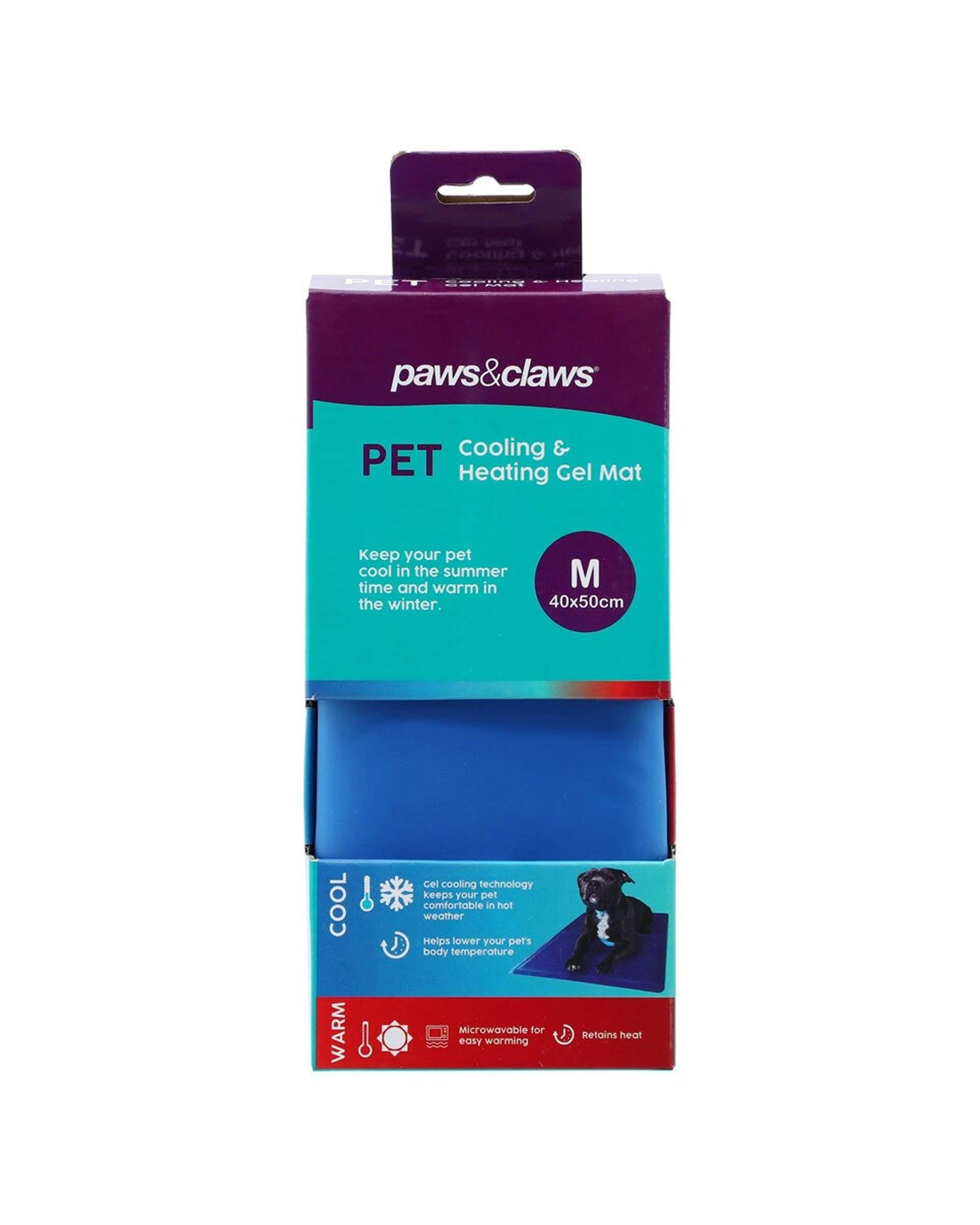 6 PAWS AND CLAWS Pet Cooling And Heating Gel Mat 2PK Waterproof Non Toxic
 - blue, 6 of 7