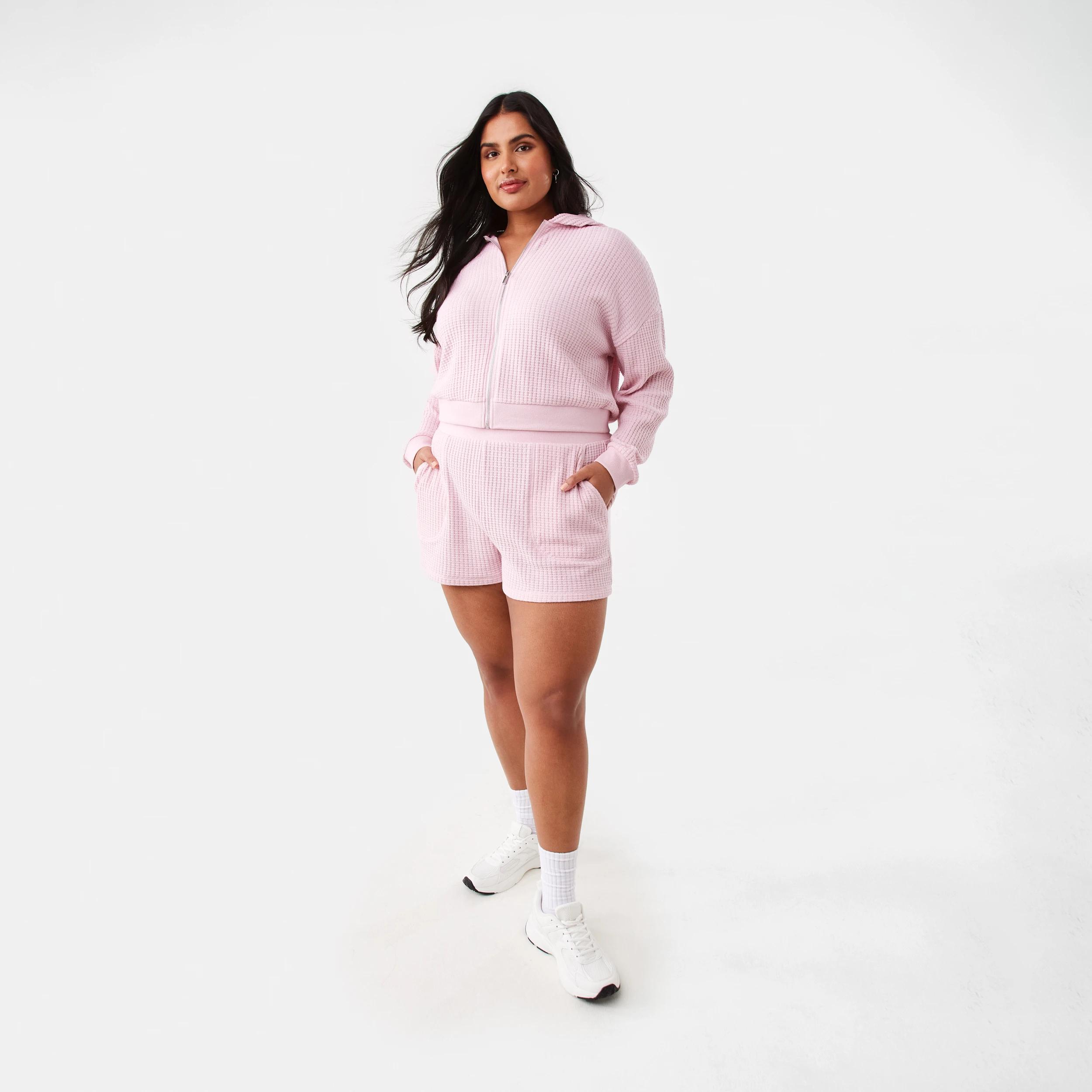 4 Waffle Leisure Shorts Pink Blush, 4 of 9