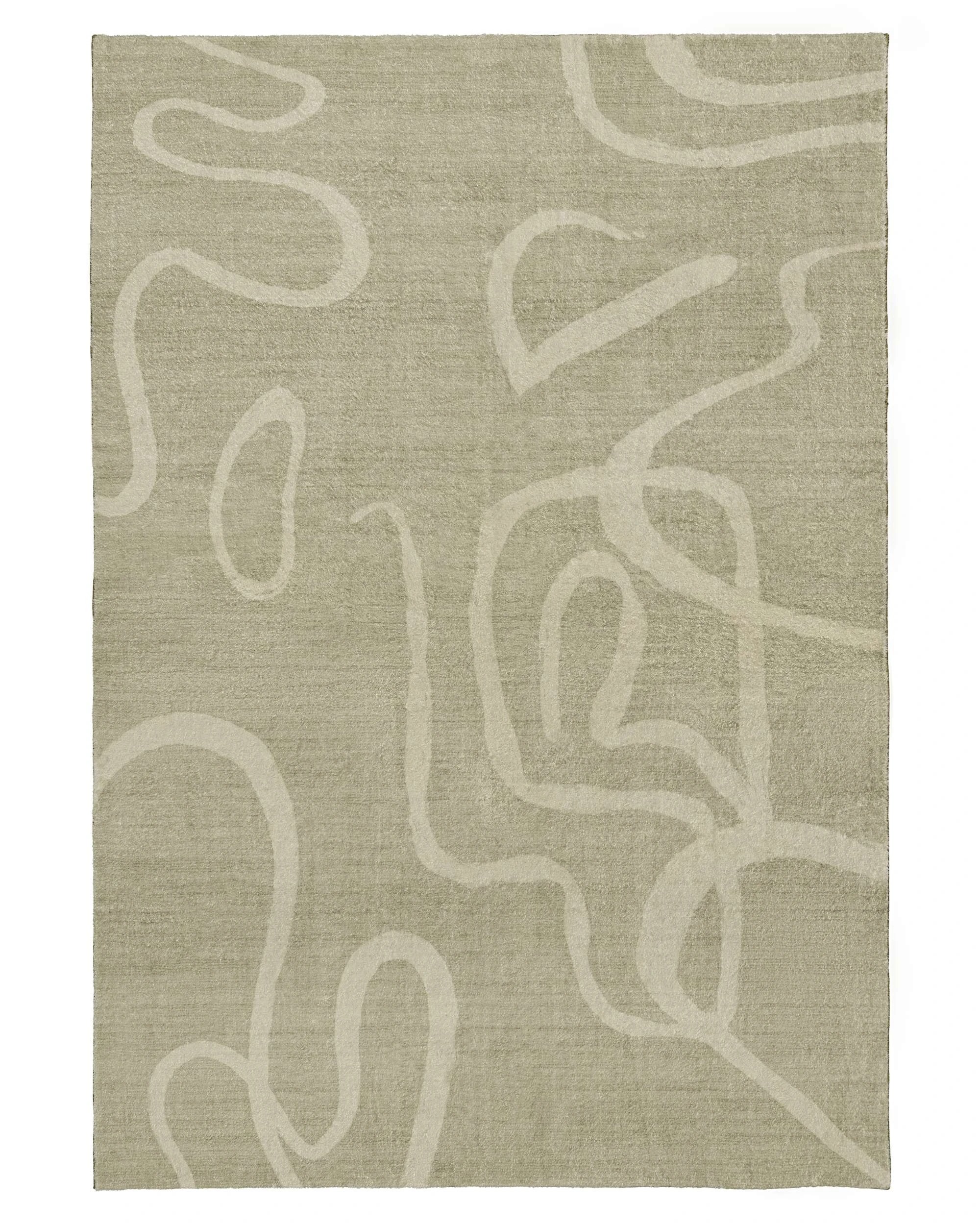 1 Loopsie Nepou Washable Rug-180cm x 120cm - Green - Green, 1 of 9