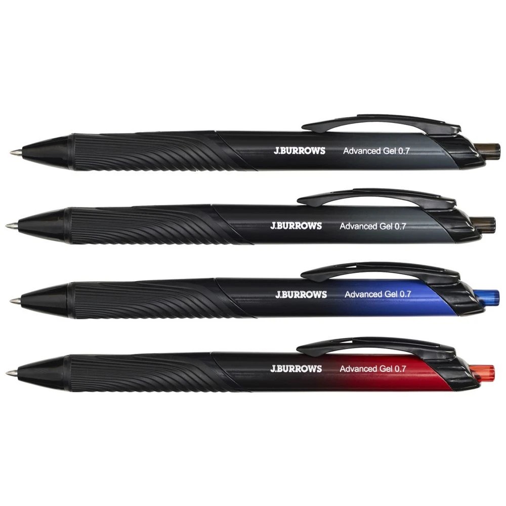 4 J.Burrows Retractable Advanced Gel Pen Assorted 4 Pack, 4 of 7
