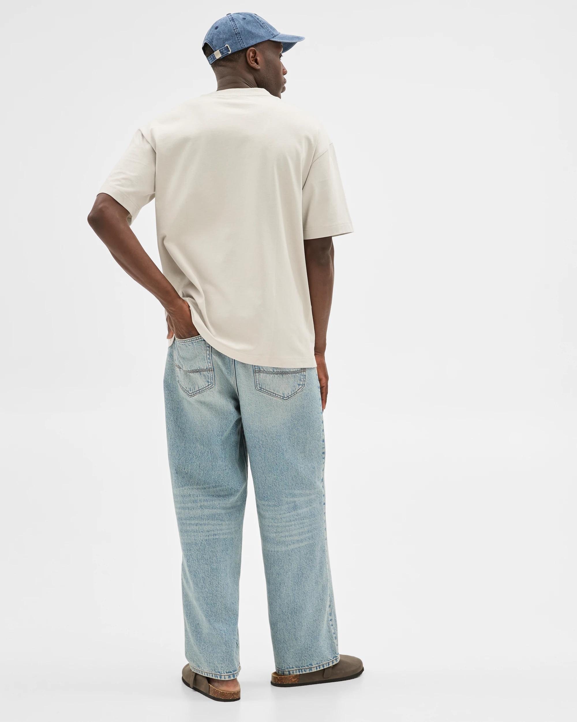 6 Commons Australian Cotton Oversized Heavy Core T-Shirt QUIET GREY, 6 of 6