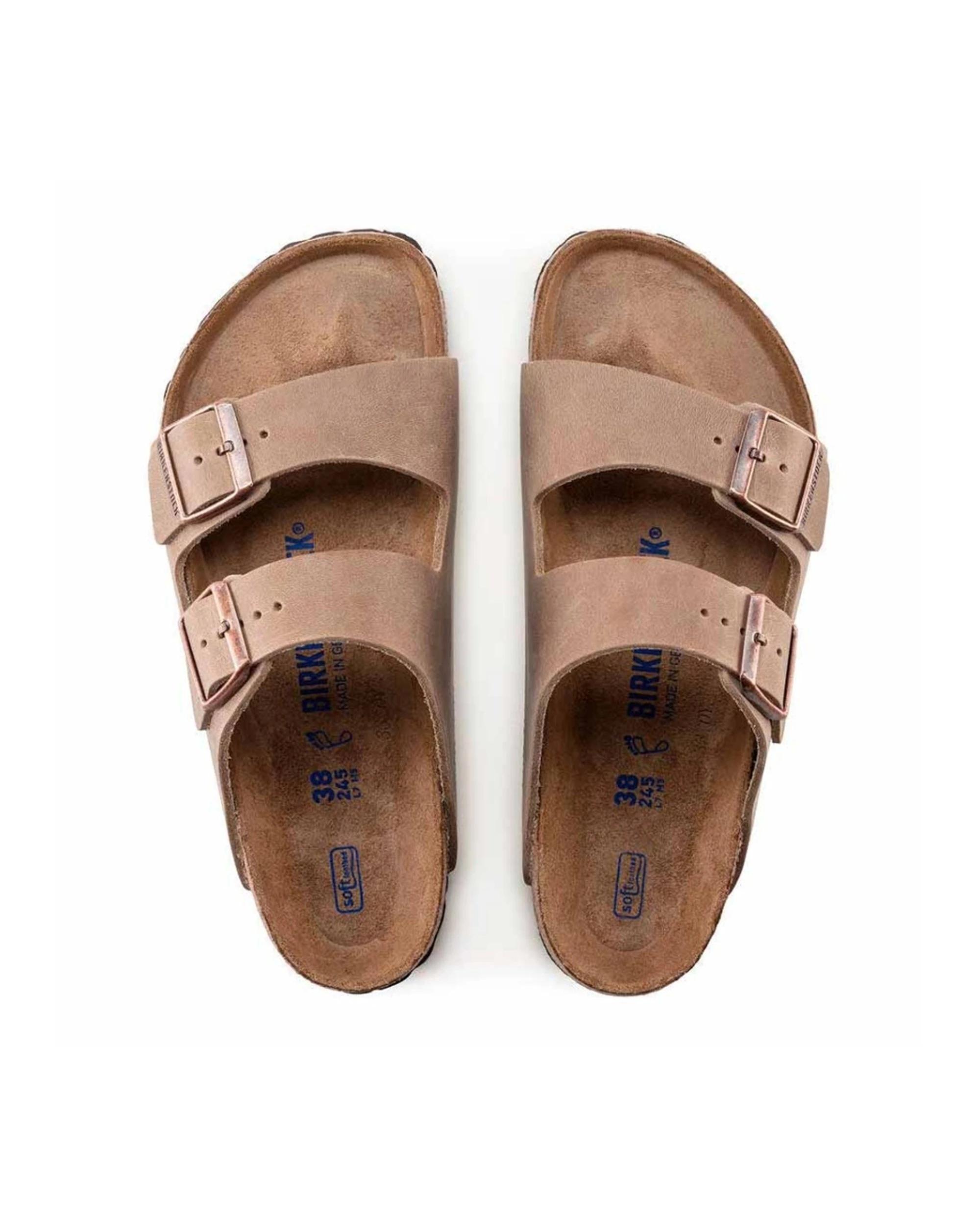 2 Birkenstock Arizona Soft Foot Oil Leather Sandals Regular TOBACCO BROWN, 2 of 7