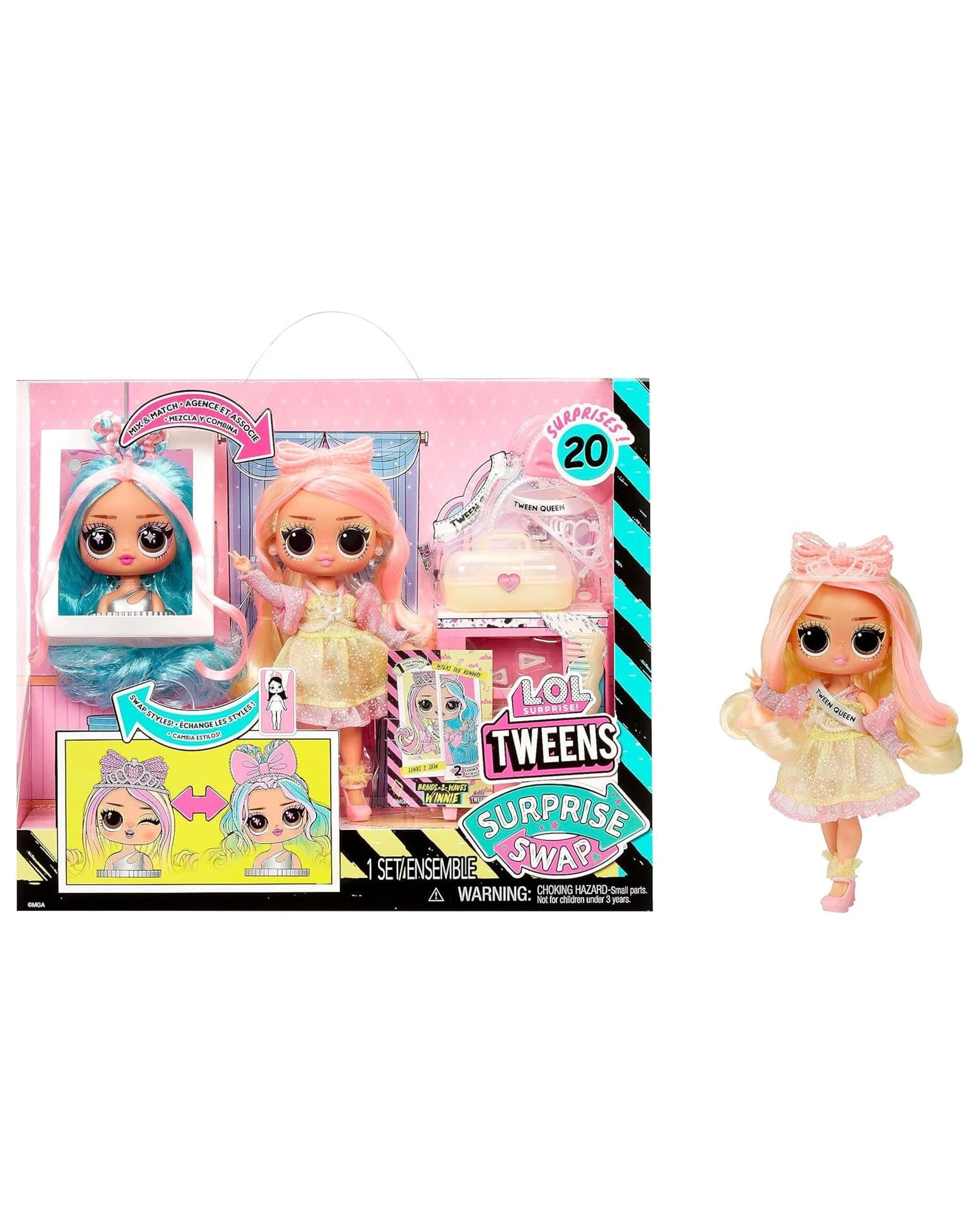 1 L.O.L. Surprise Tweens Surprise Swap Braids-2-Waves Winnie Fashion Doll, 1 of 3