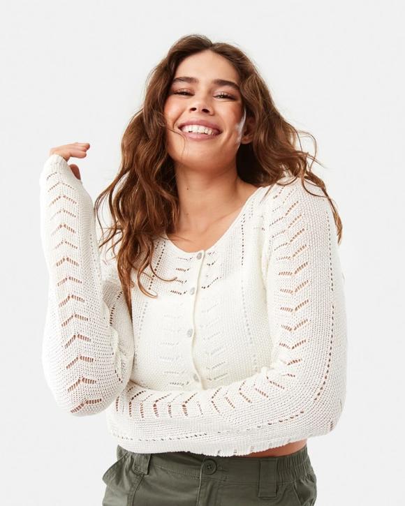 Pointelle Cardigan