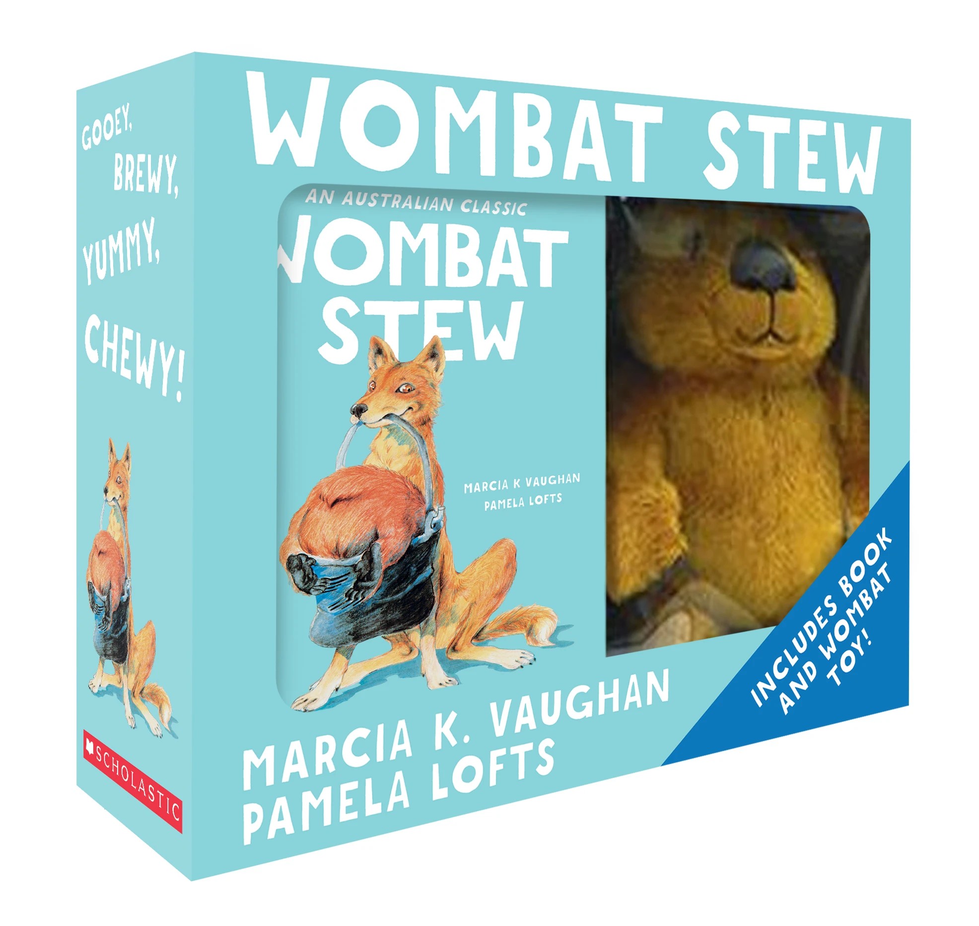 1 Wombat Stew Book and Plush by Marcia K. Vaughan - Book, 1 of 2
