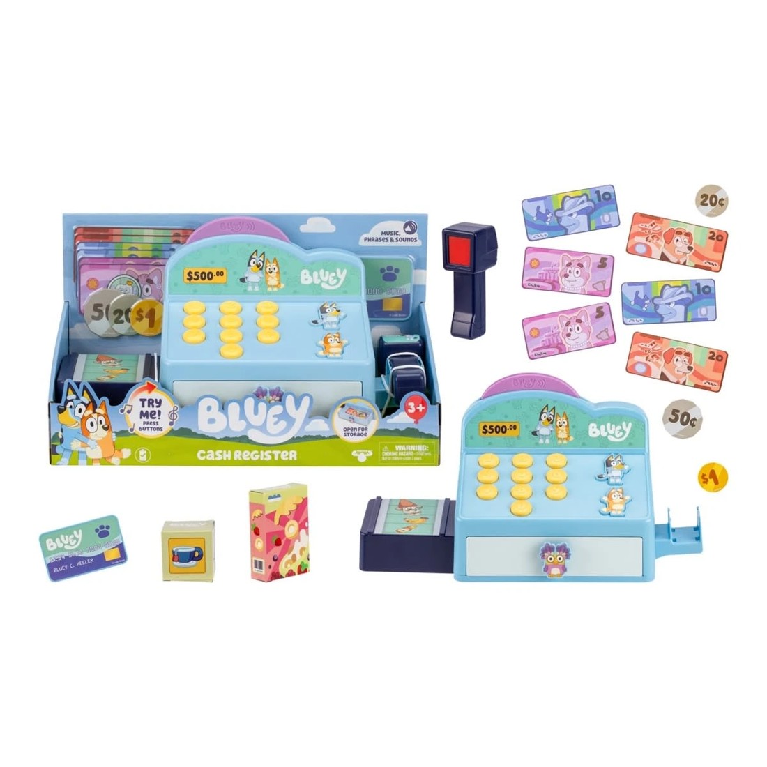 2 Bluey Role-Play Cash Register Toy, 2 of 9