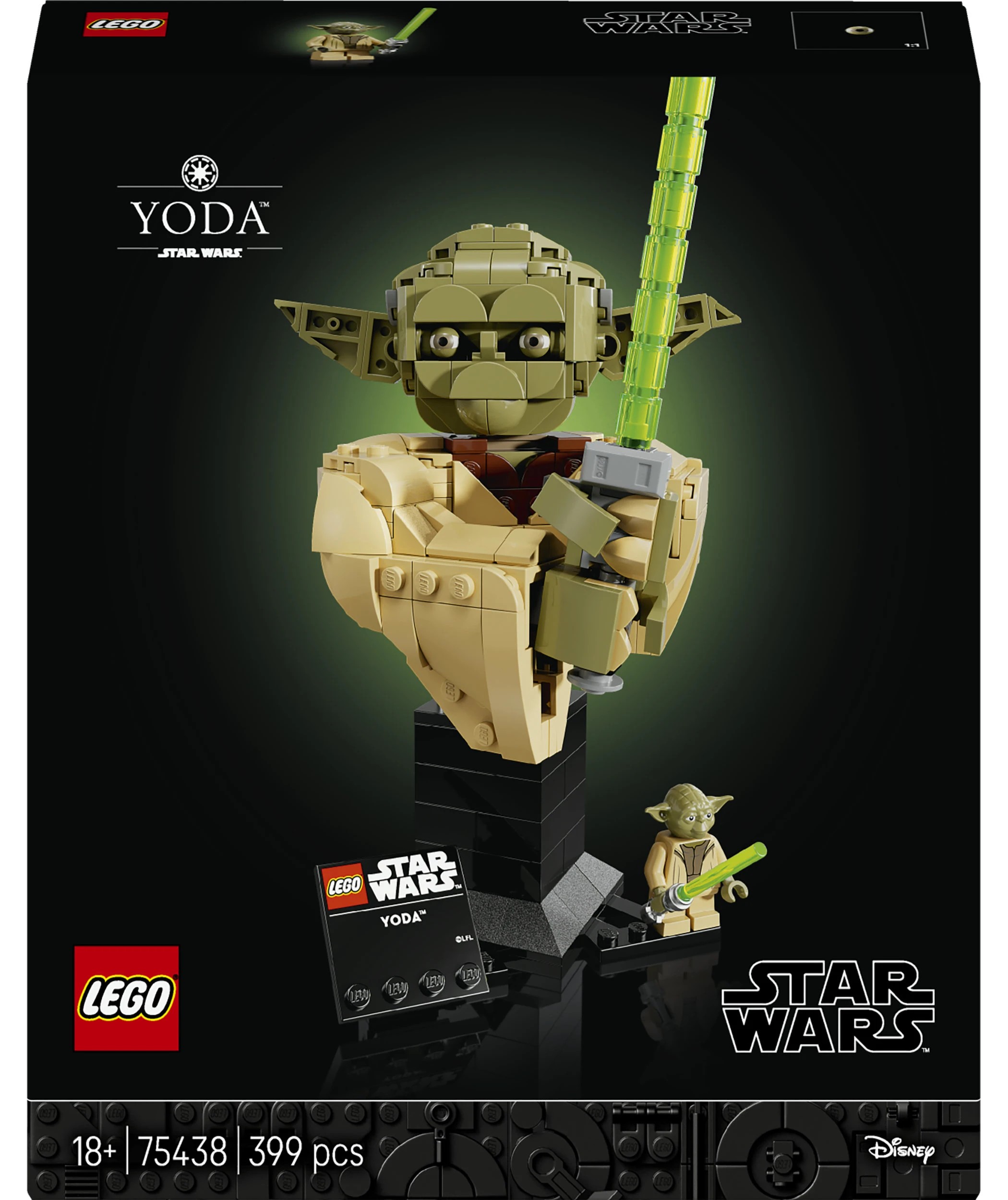 1 LEGO Star Wars Yoda Bust 75438, 1 of 10