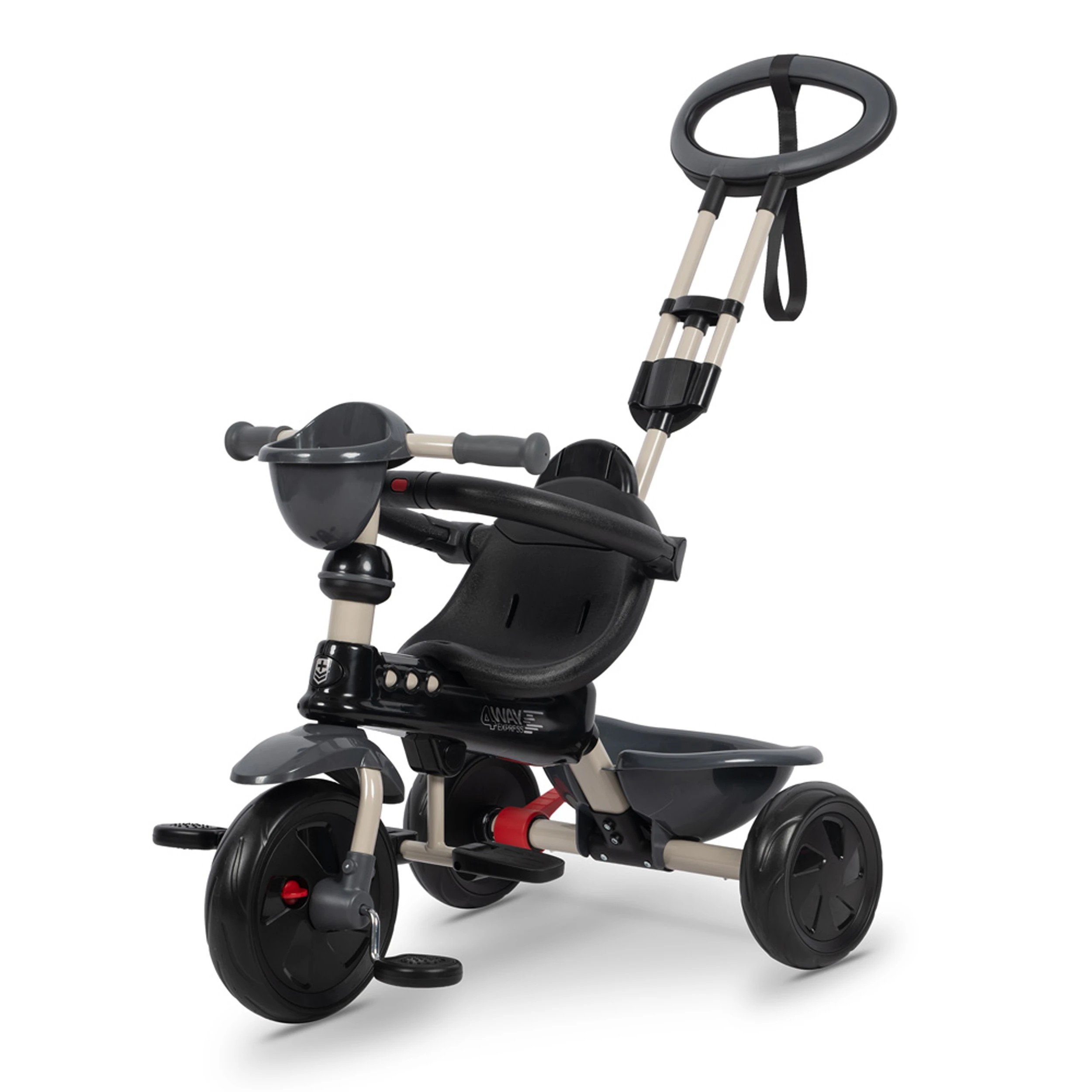 3 4 Way Express Trike - Black and Grey, 3 of 8