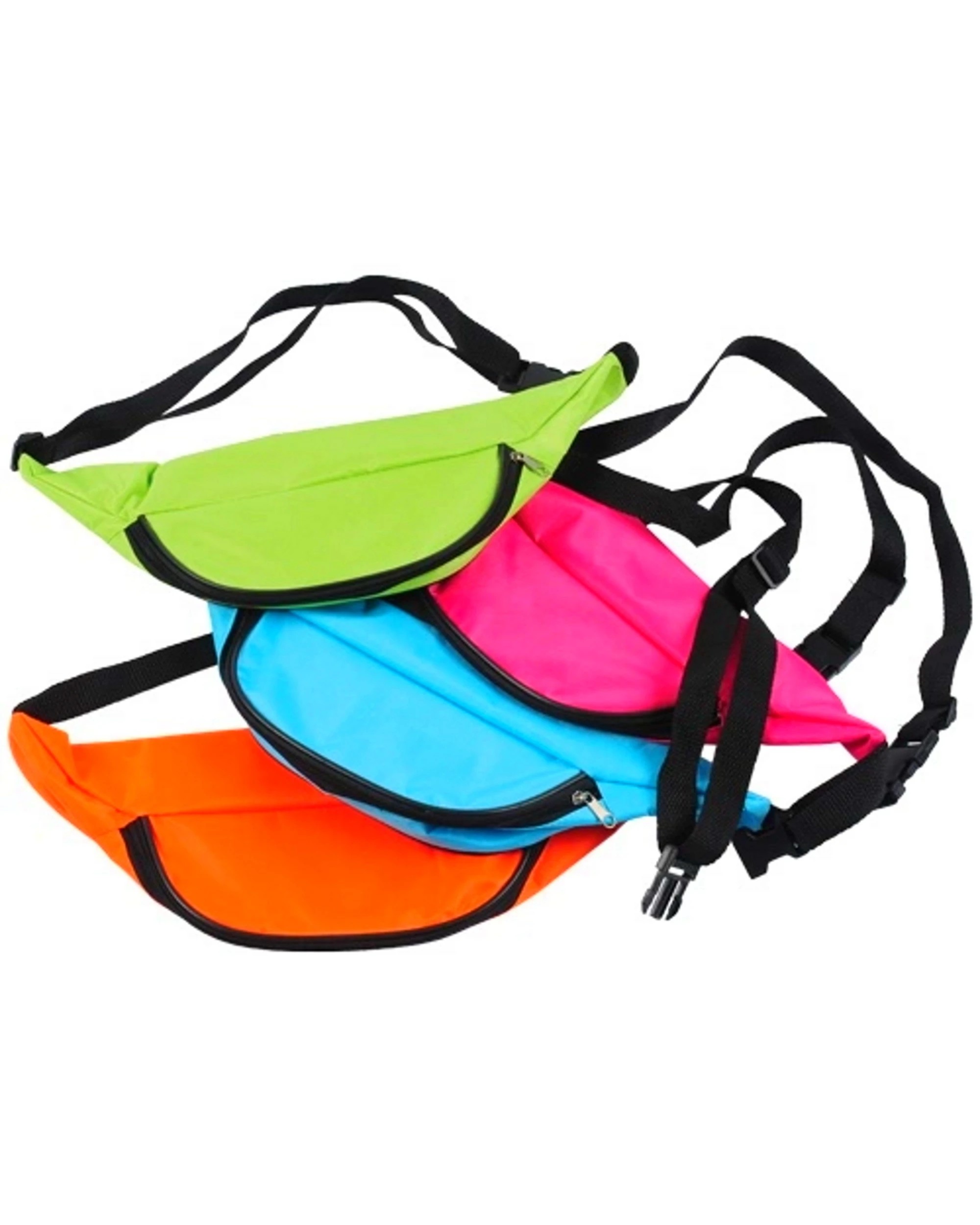 1 Partyrama Neon Bum Bags Pack of 12, 1 of 3