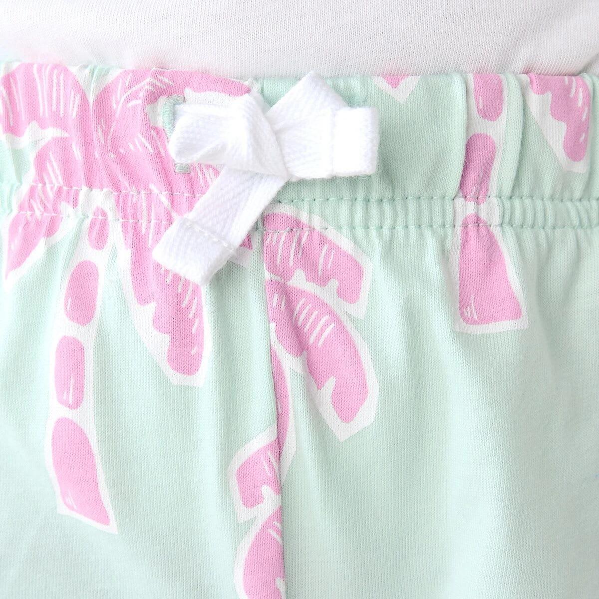 3 Print Jersey Shorts PALM REVERIE SOFT JADE 2 COLOUR, 3 of 6