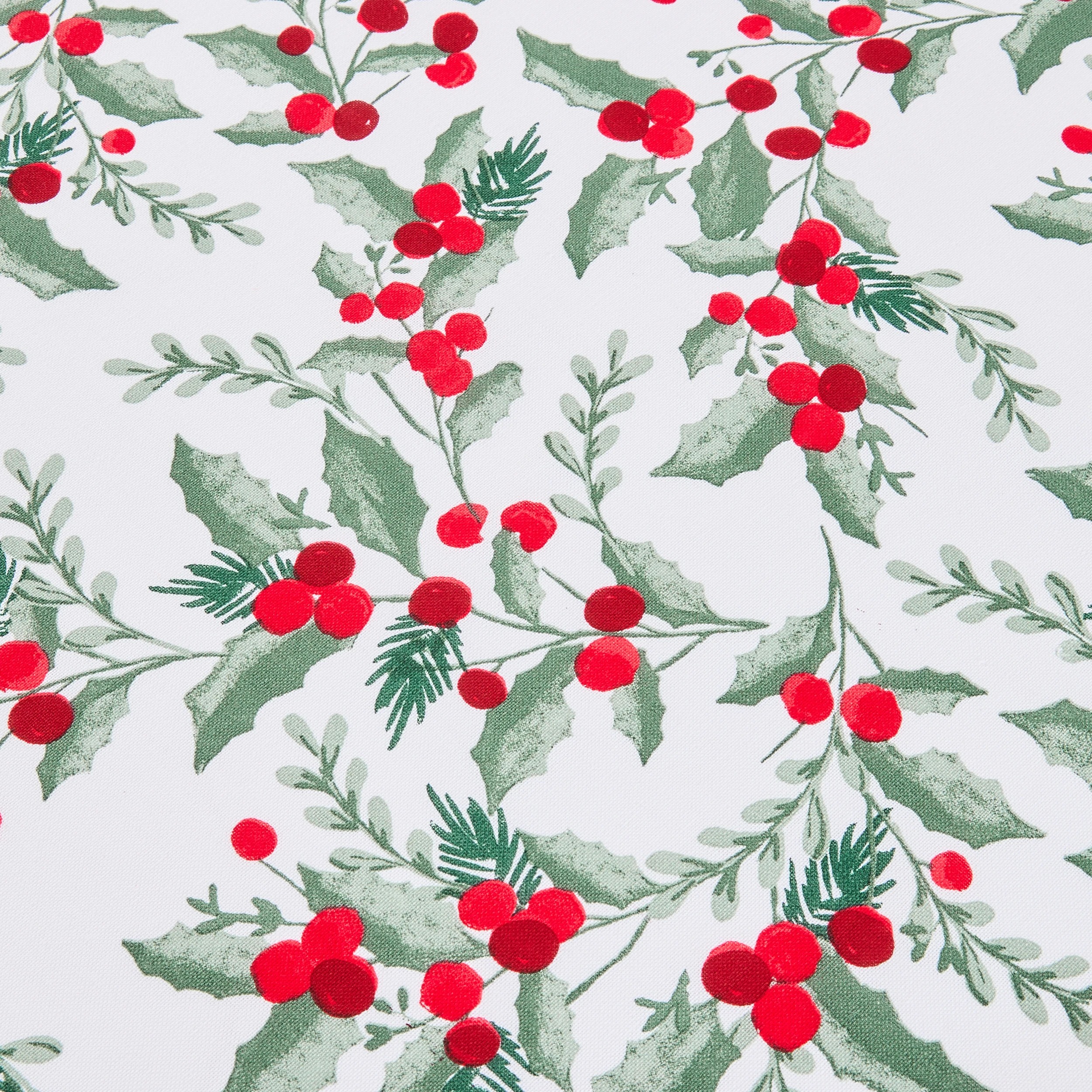 4 Traditional Holly Tablecloth, 4 of 6