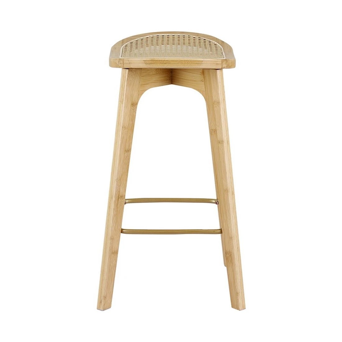 4 Artiss 4x Bar Stools Bamboo Rattan Stool Counter Chair Kitchen Barstools - Natural, 4 of 6