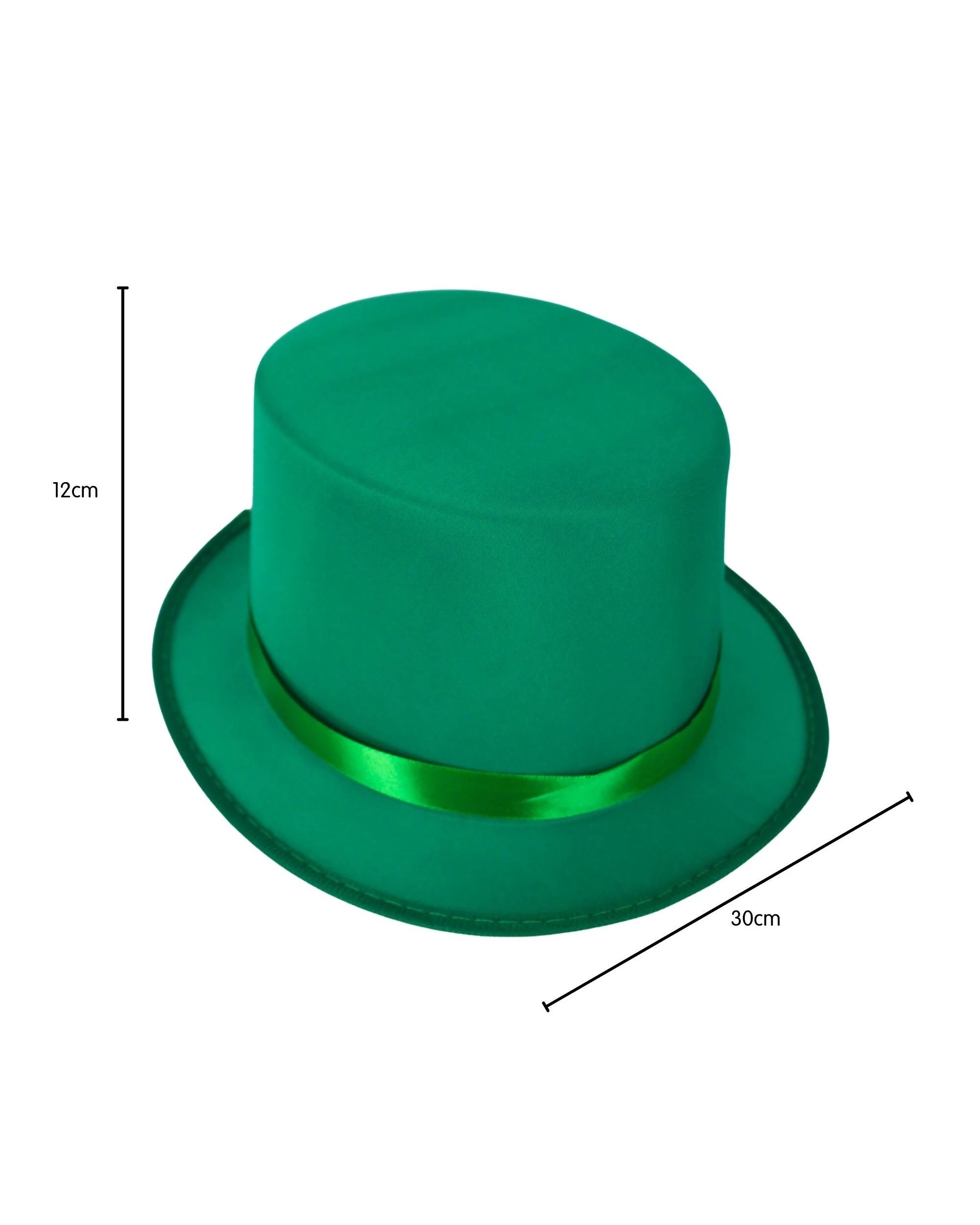 2 Partyrama Top Hat - One Size - Green, 2 of 2