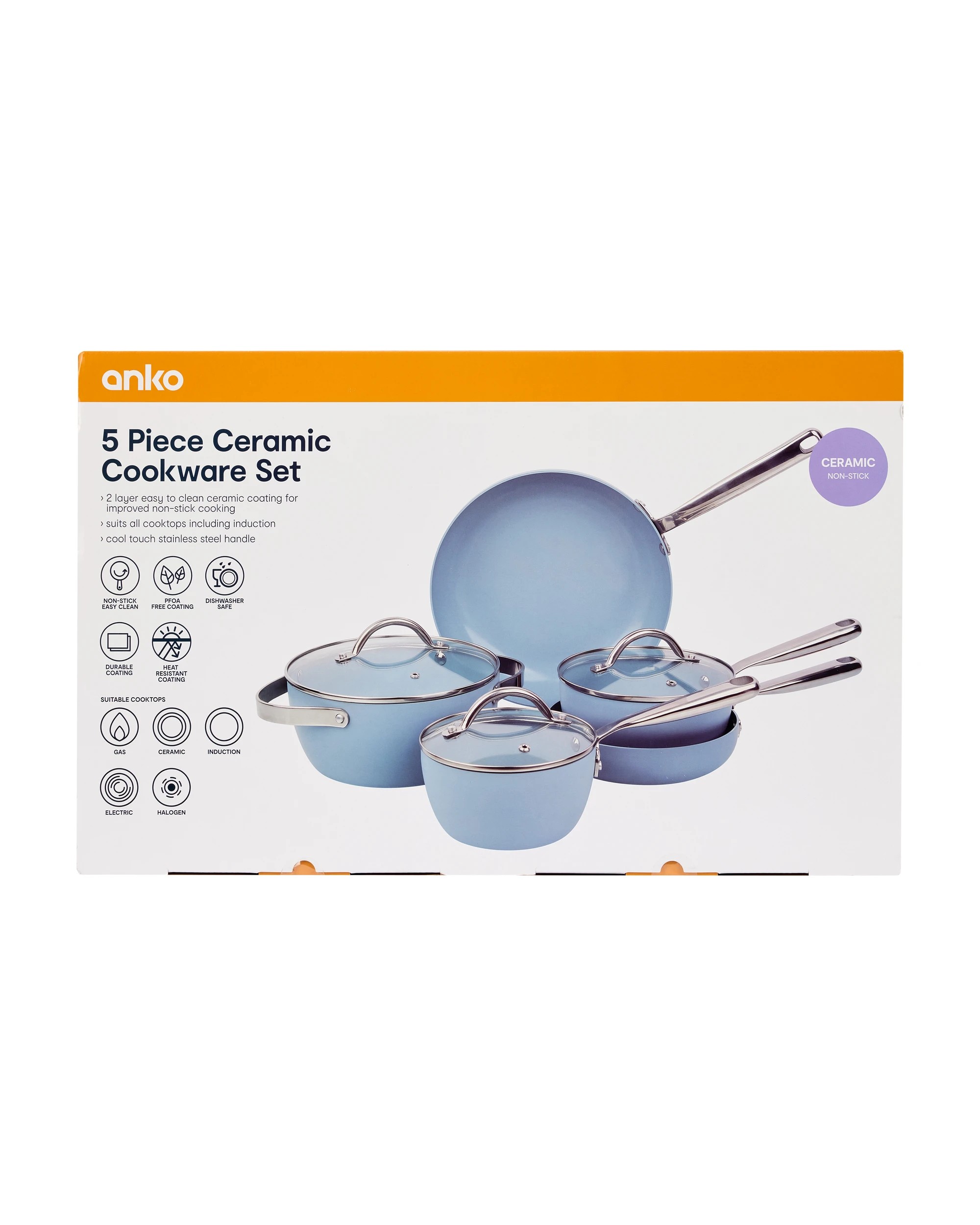 10 5 Piece Ceramic Cookware Set, 10 of 10