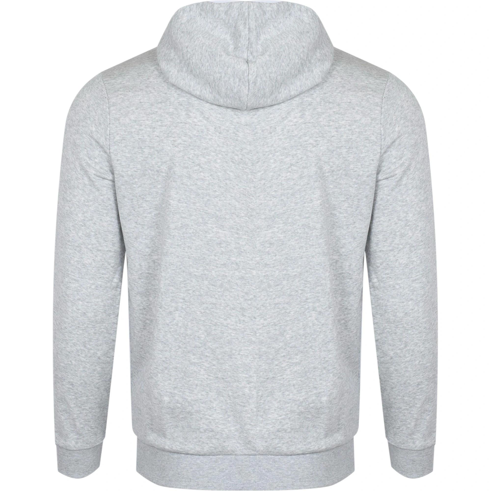 5 Puma Mens Essentials Small Logo Hoodie Light Grey Heather Grey, 5 of 9