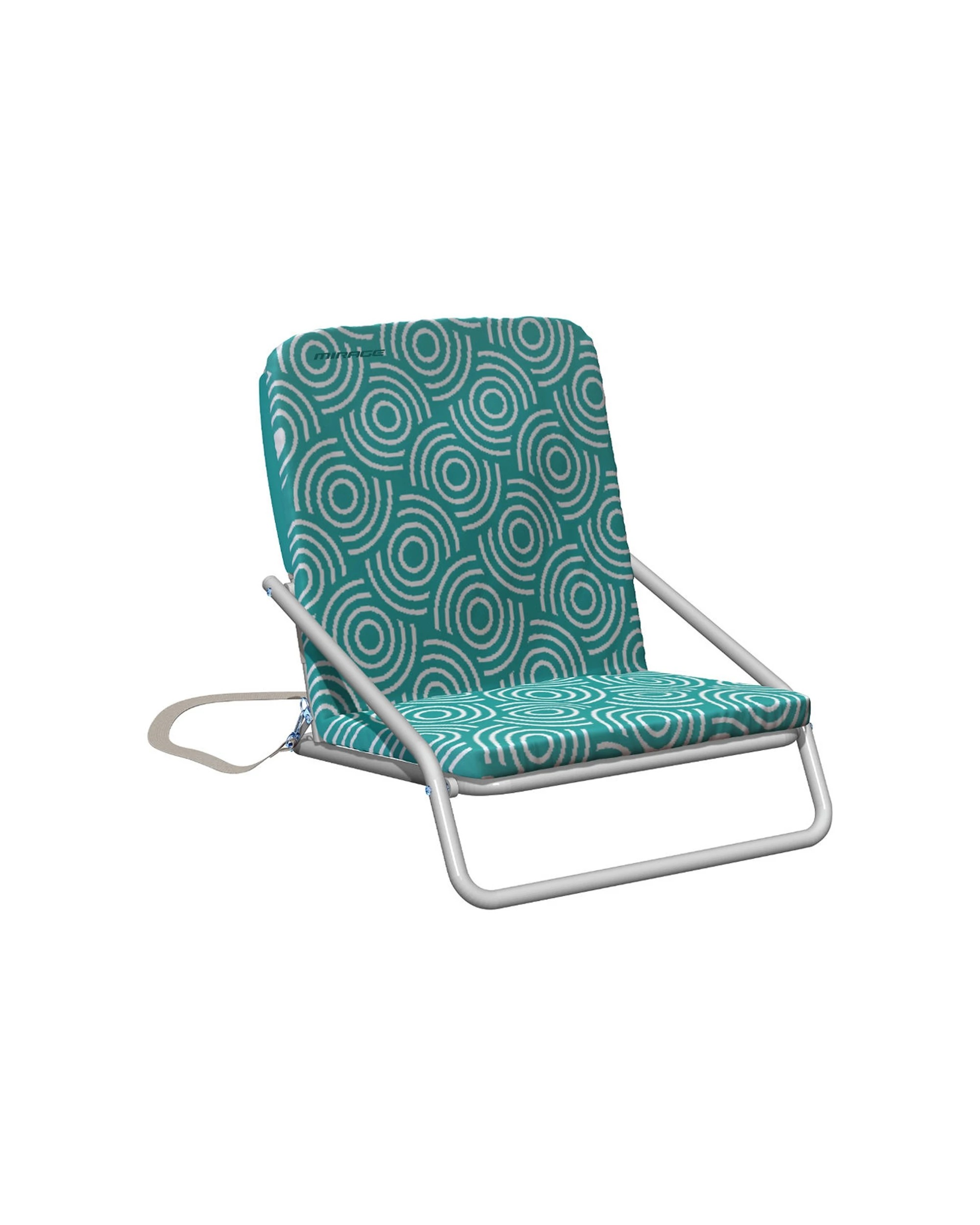 1 Mirage Beach Foldable Relaxing Durable Chair Portable Outdoor Aqua - Blue, 1 of 1