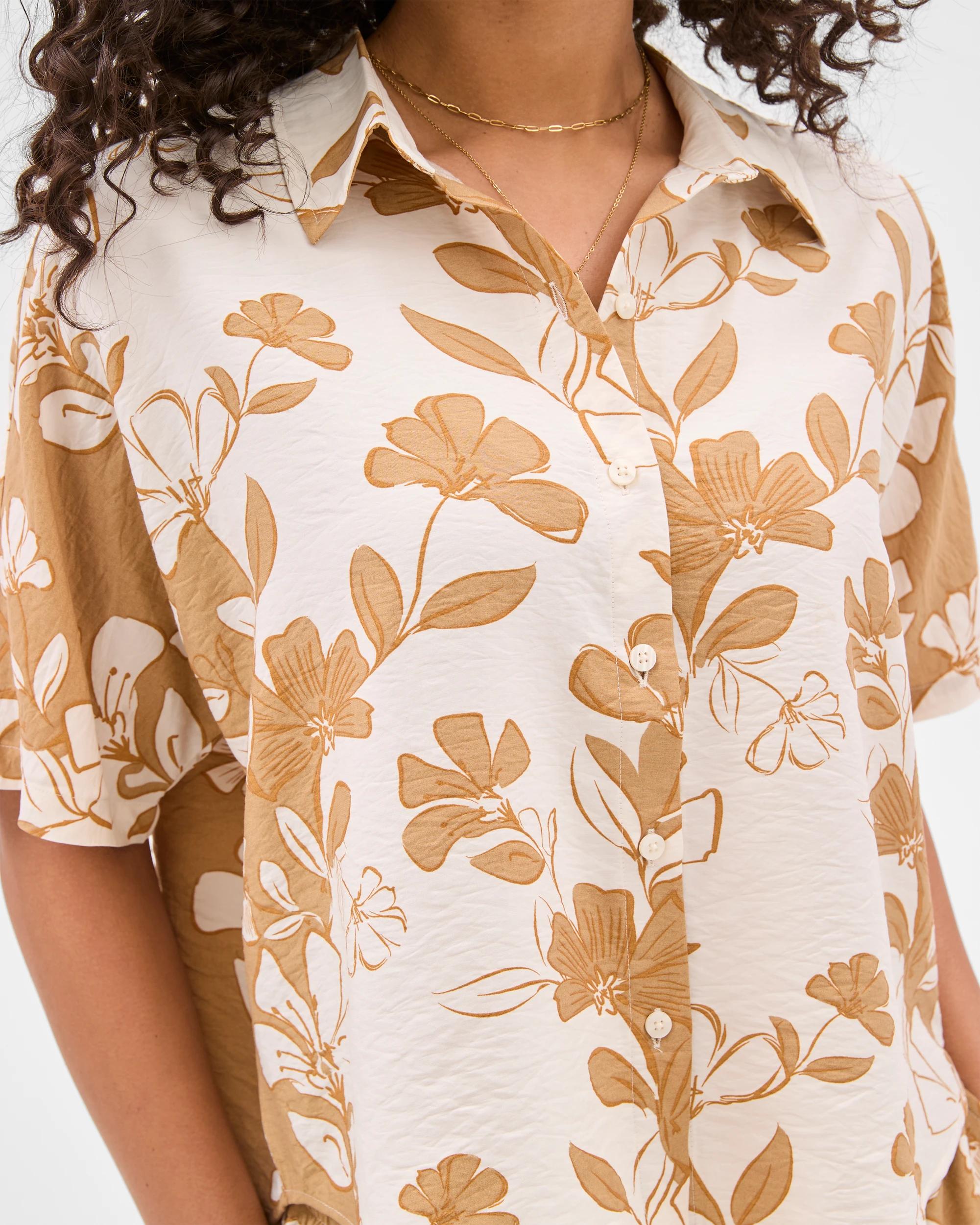 3 Target Printed Co-ordinated Shirt FLORAL PRINT, 3 of 6