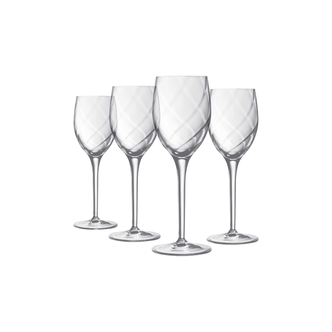 1 4pc Luigi Bormioli Canaletto 275ml White Wine Glasses Set Drinking Stemware
 - Clear, 1 of 3