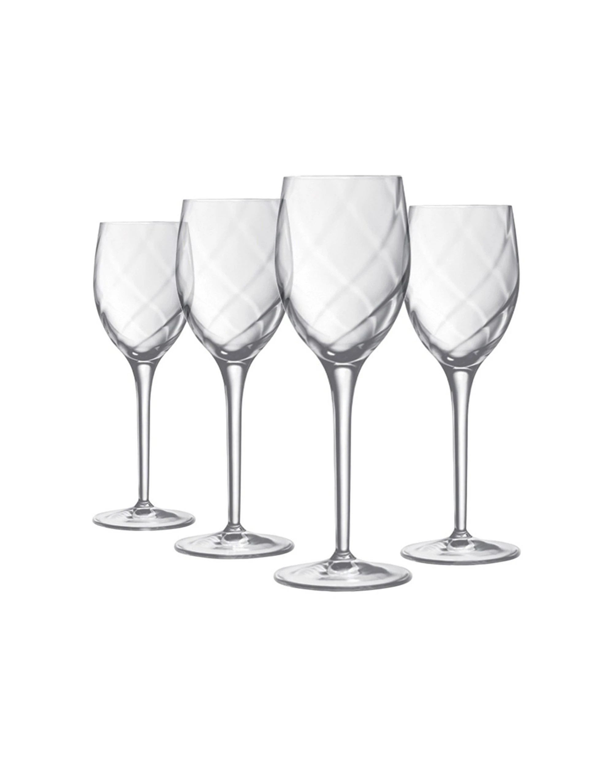 1 4pc Luigi Bormioli Canaletto 275ml White Wine Glasses Set Drinking Stemware
 - Clear, 1 of 3