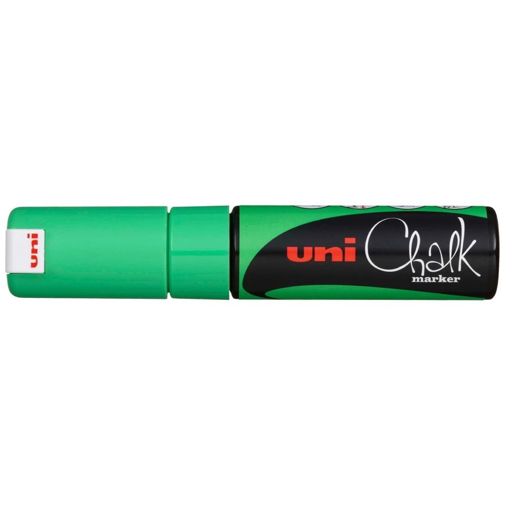 1 Uni Liquid Chalk Marker Chisel Tip Fluoro Green, 1 of 2