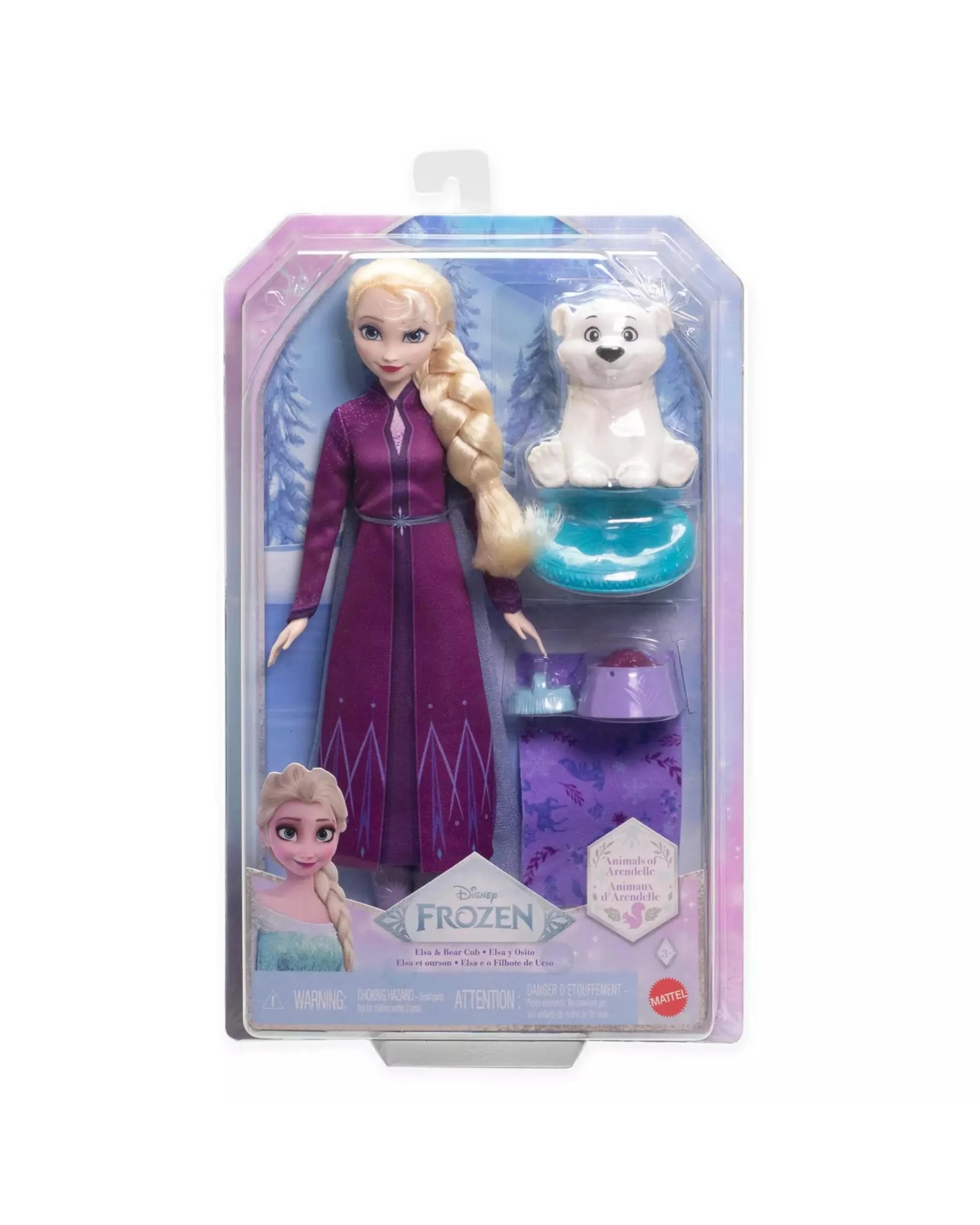 3 Disney Frozen Animals of Arendelle Elsa and Bear Cub Doll Set, 3 of 3