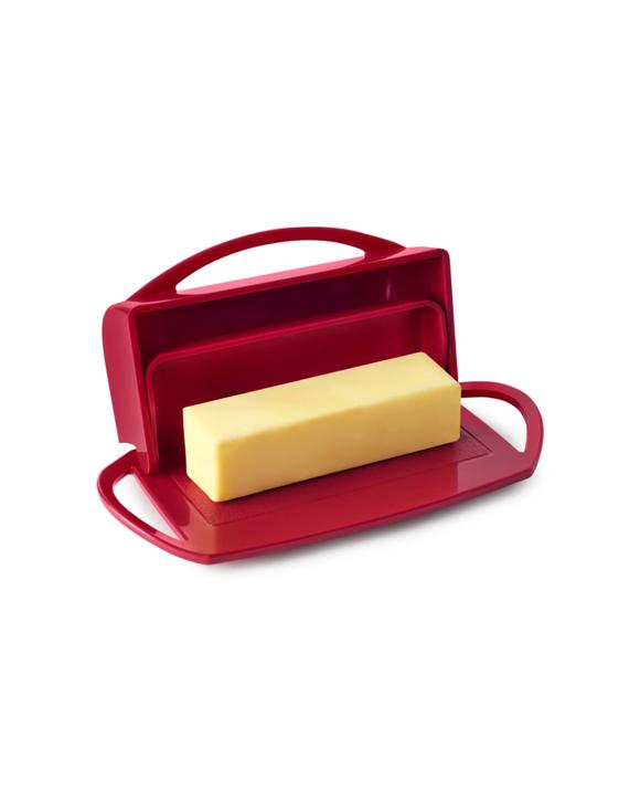 Better Dish Flip Top Butter Dish Kitchen Storage 250g Capacity - Red