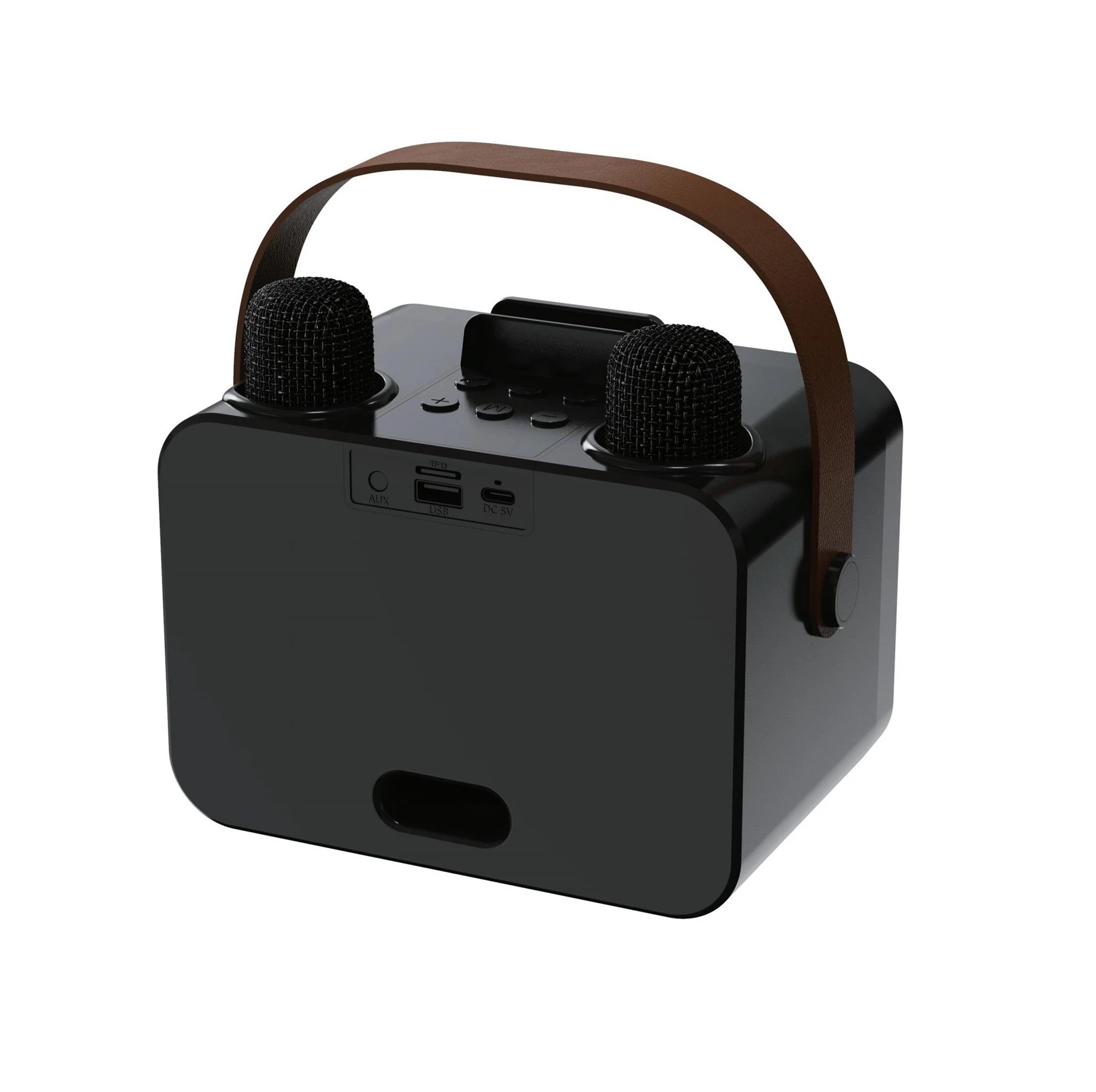 3 8W Karaoke Speaker with 2 Mic, 3 of 6