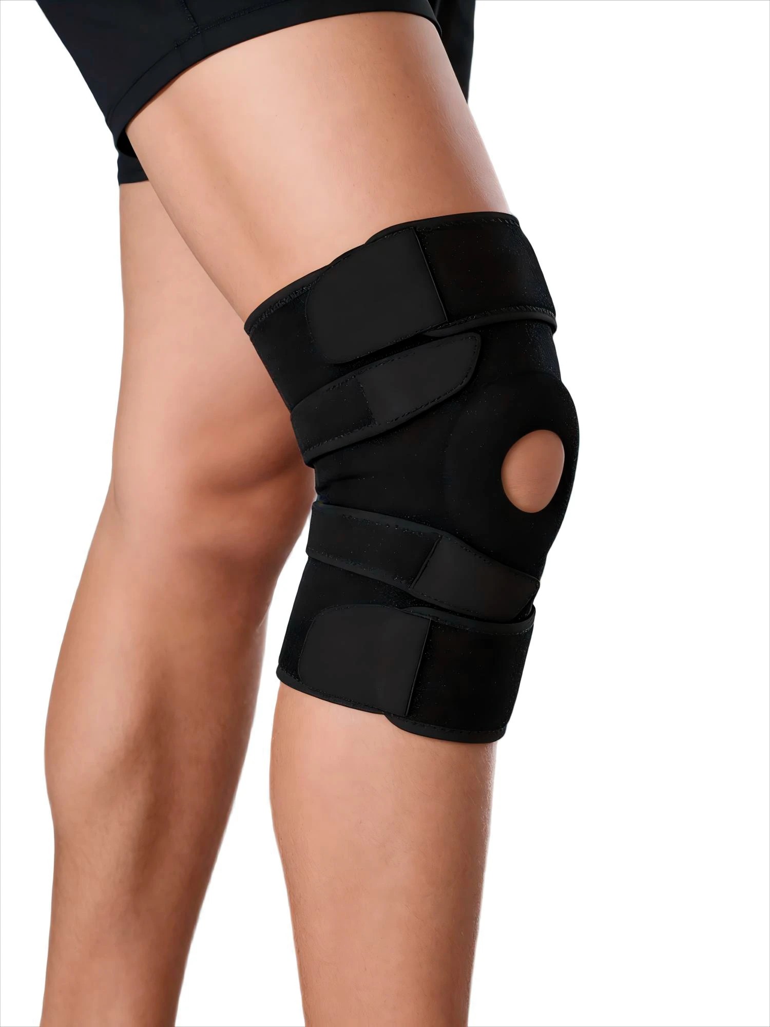 1 Protective Knee Support - Black, 1 of 7
