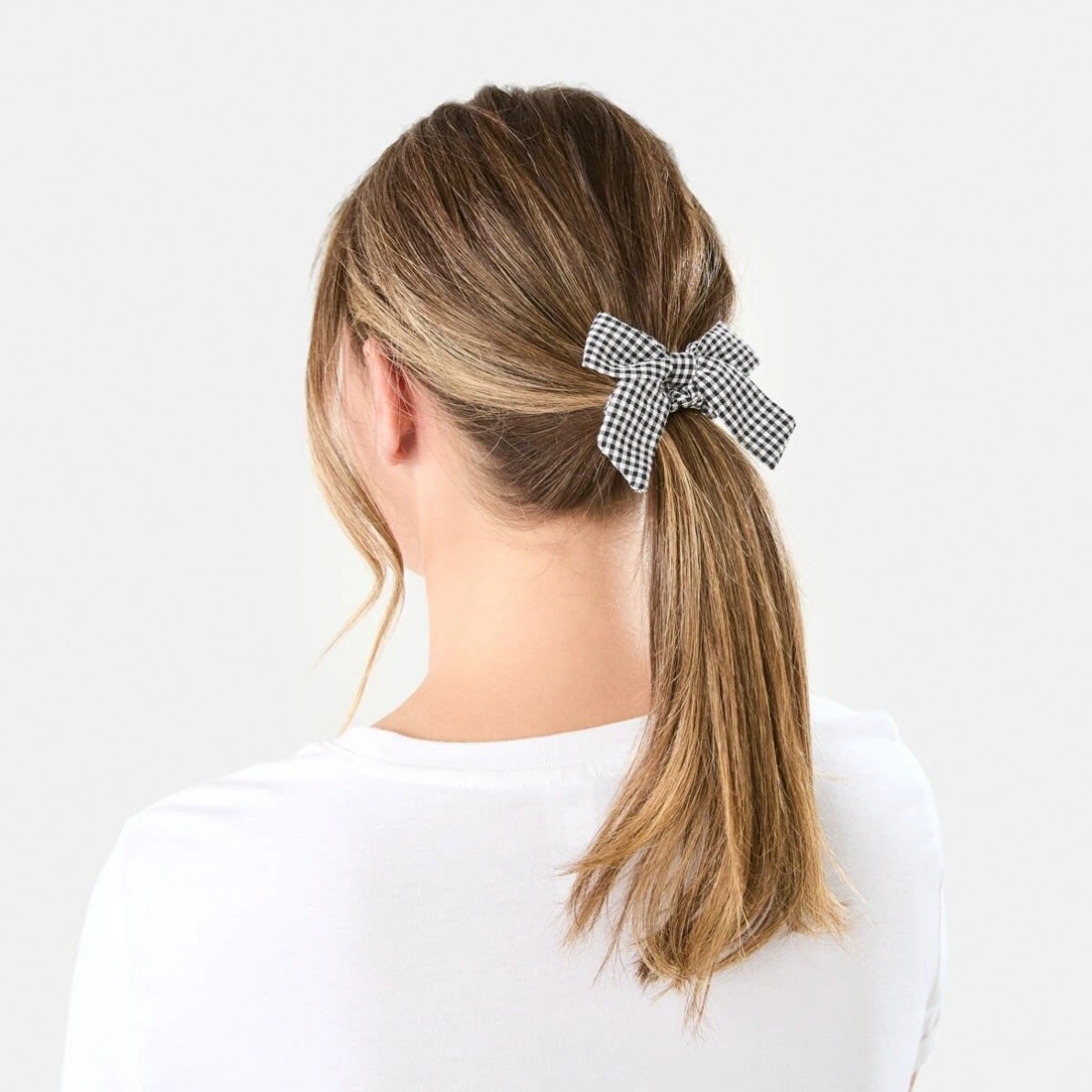 3 3 Pack Bow Hair Scrunchies - Black and White, 3 of 4