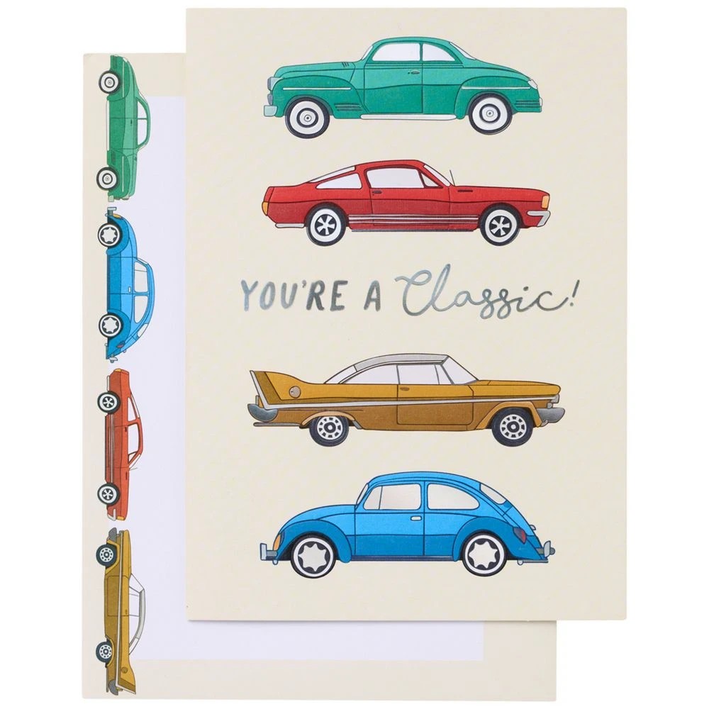 1 Lasting Impressions Birthday Card Classic Cars, 1 of 2