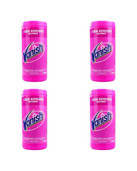 Vanish 4PK Laundry Detergent Powder Fabric Stain Remover 1.85kg - Pink