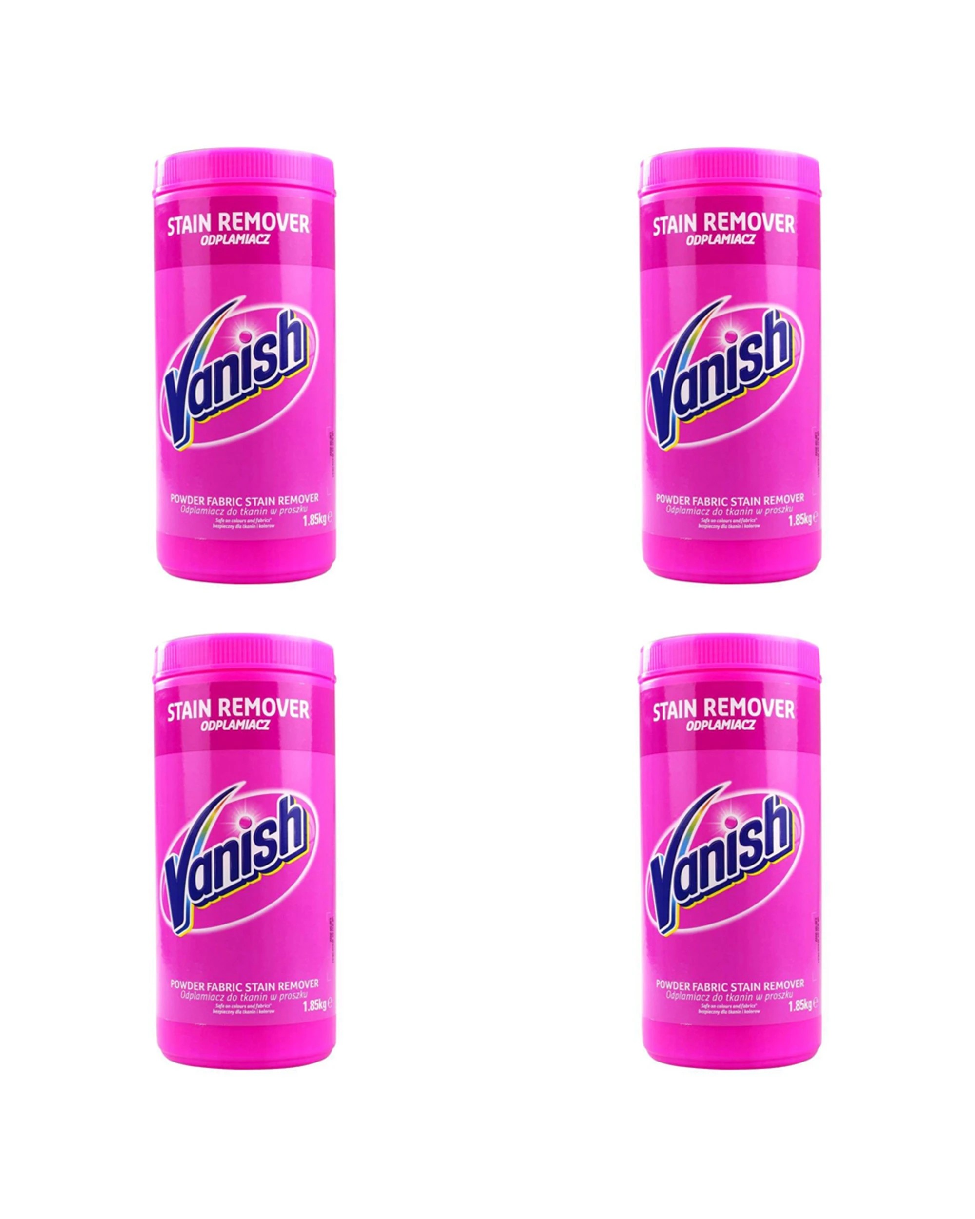 1 Vanish 4PK Laundry Detergent Powder Fabric Stain Remover 1.85kg - Pink, 1 of 4